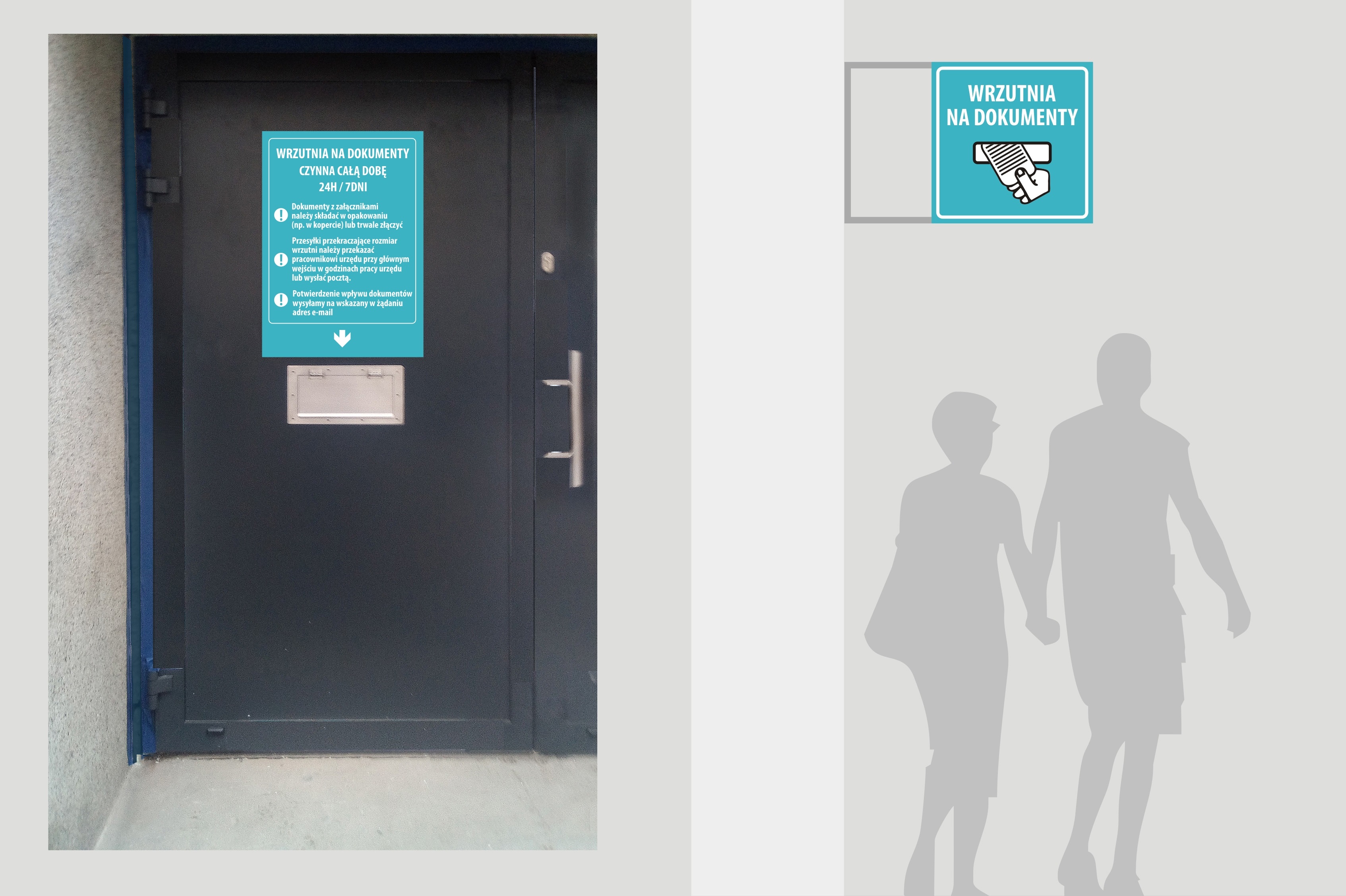 Wizualizacja oznaczenia wrzutni