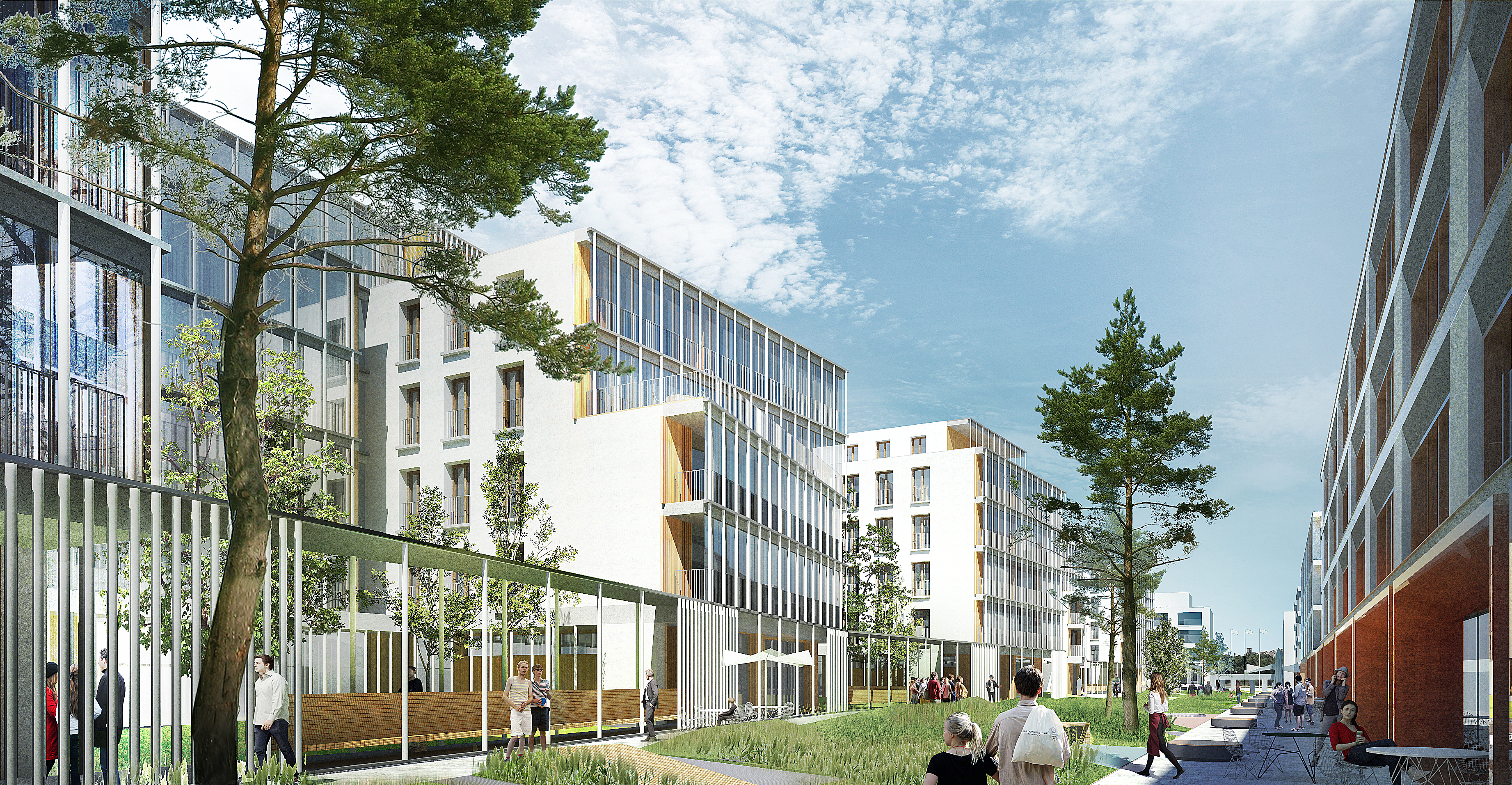 Wizualizacja budynk&oacute;w, kt&oacute;re powstaną w ramach kolejnego etapu budowy kompleksu Waterfront, mat. prasowe Vastint Poland