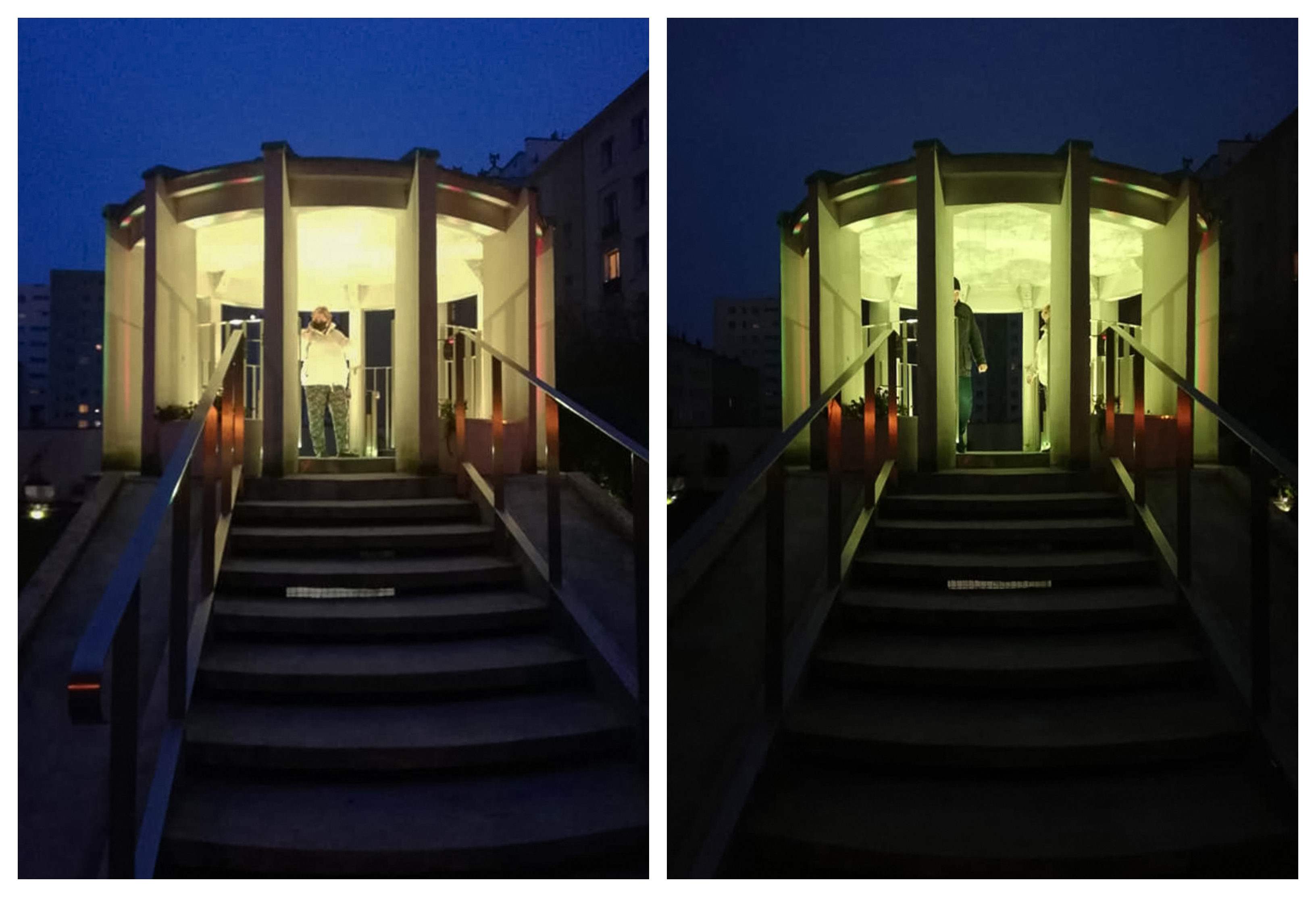 Podświetlana altanka Mini Muzeum Bankowiec. fot. Mini Muzeum Bankowiec