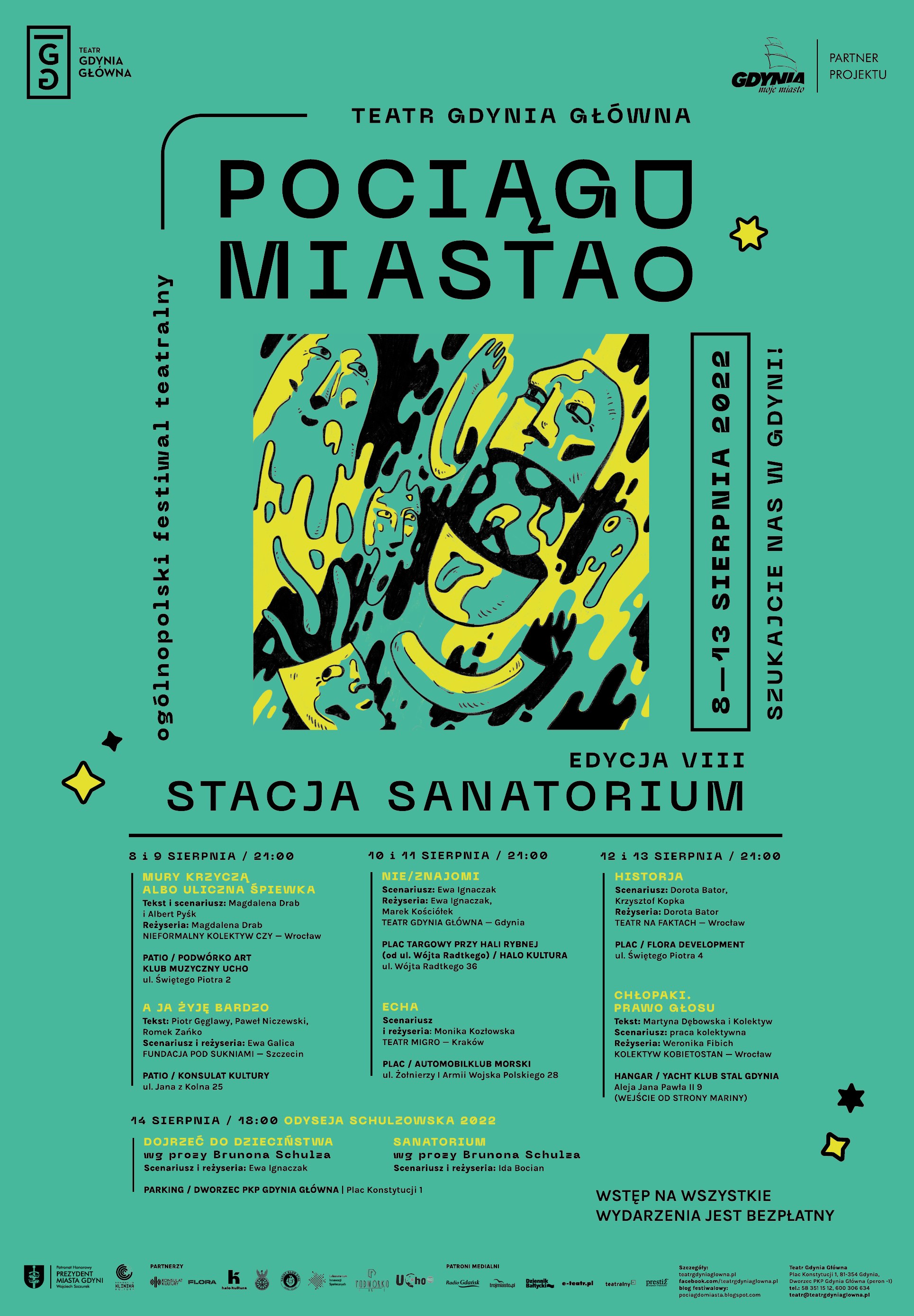 Program 8. edycji Og&oacute;lnopolskiego Festiwalu Teatralnego &bdquo;Pociąg do Miasta&rdquo; // mat. prasowe