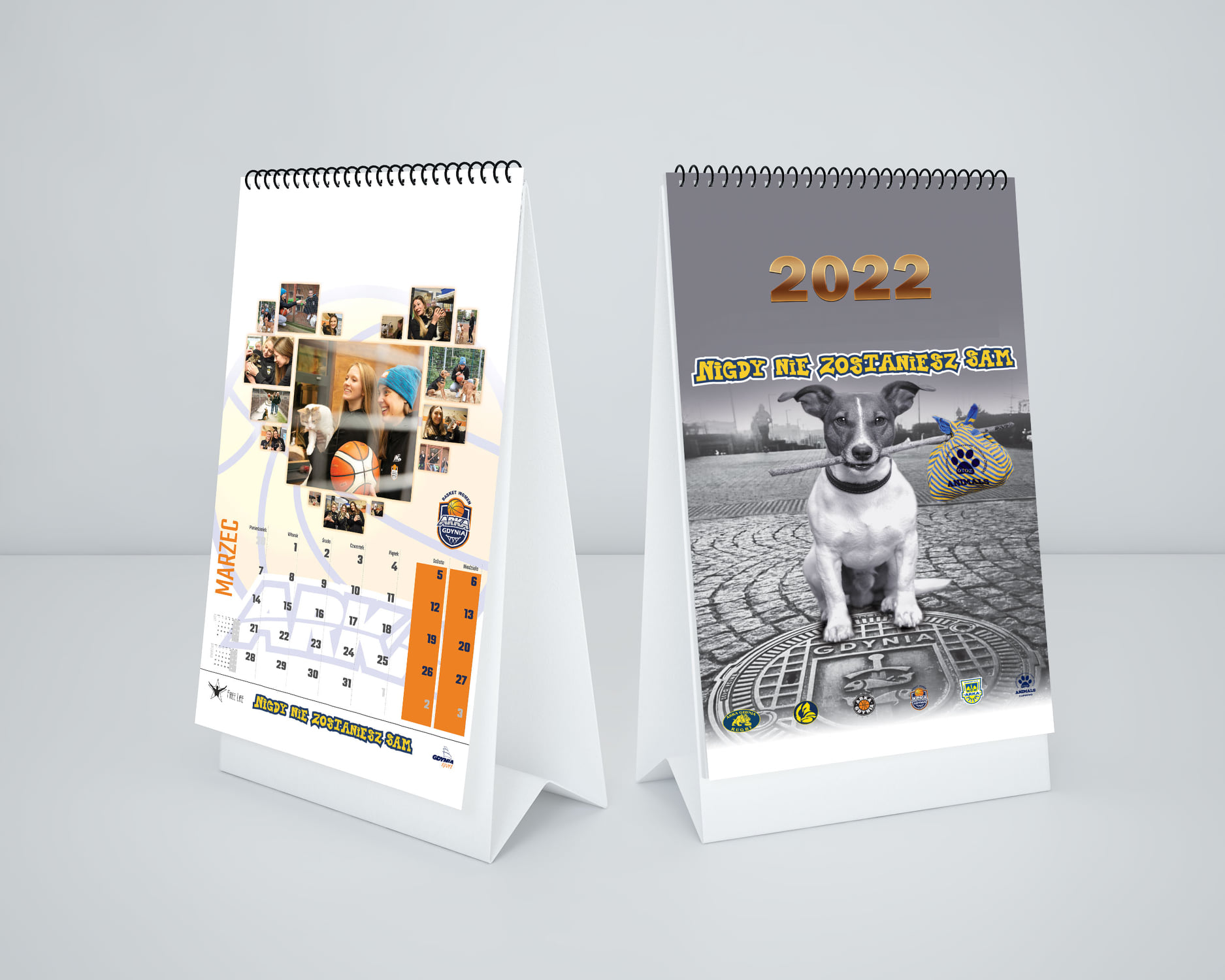 Jedne ze stron sportowego kalendarza charytatywnego &bdquo;Nigdy nie zostaniesz sam&rdquo;, fot. facebook.com/ciapkowo