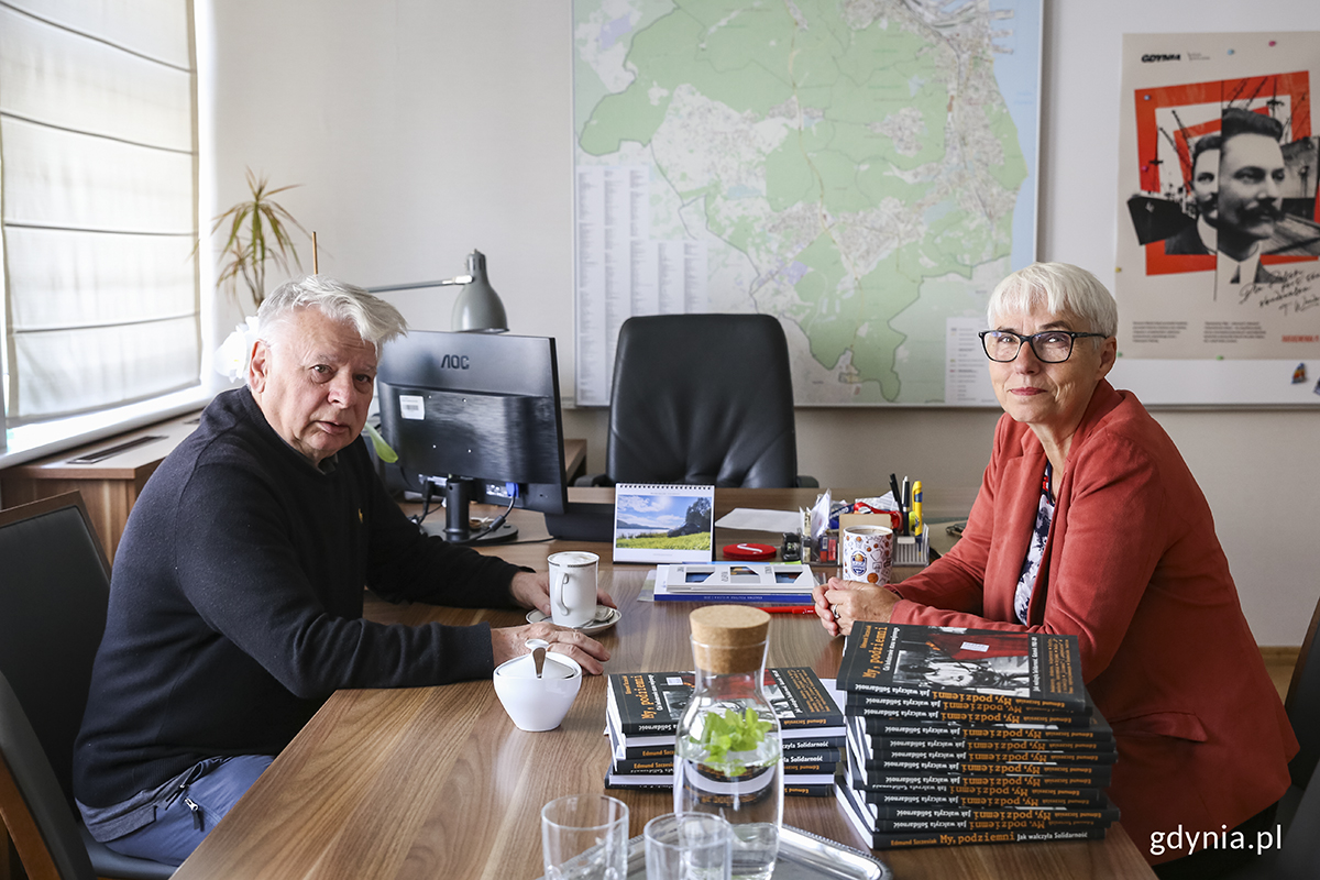 Joanna Zielińska, przewodnicząca Rady Miasta Gdyni i Bogdan Borusewicz, wicemarszałek Senatu RP. Fot. Przemysław Kozłowski