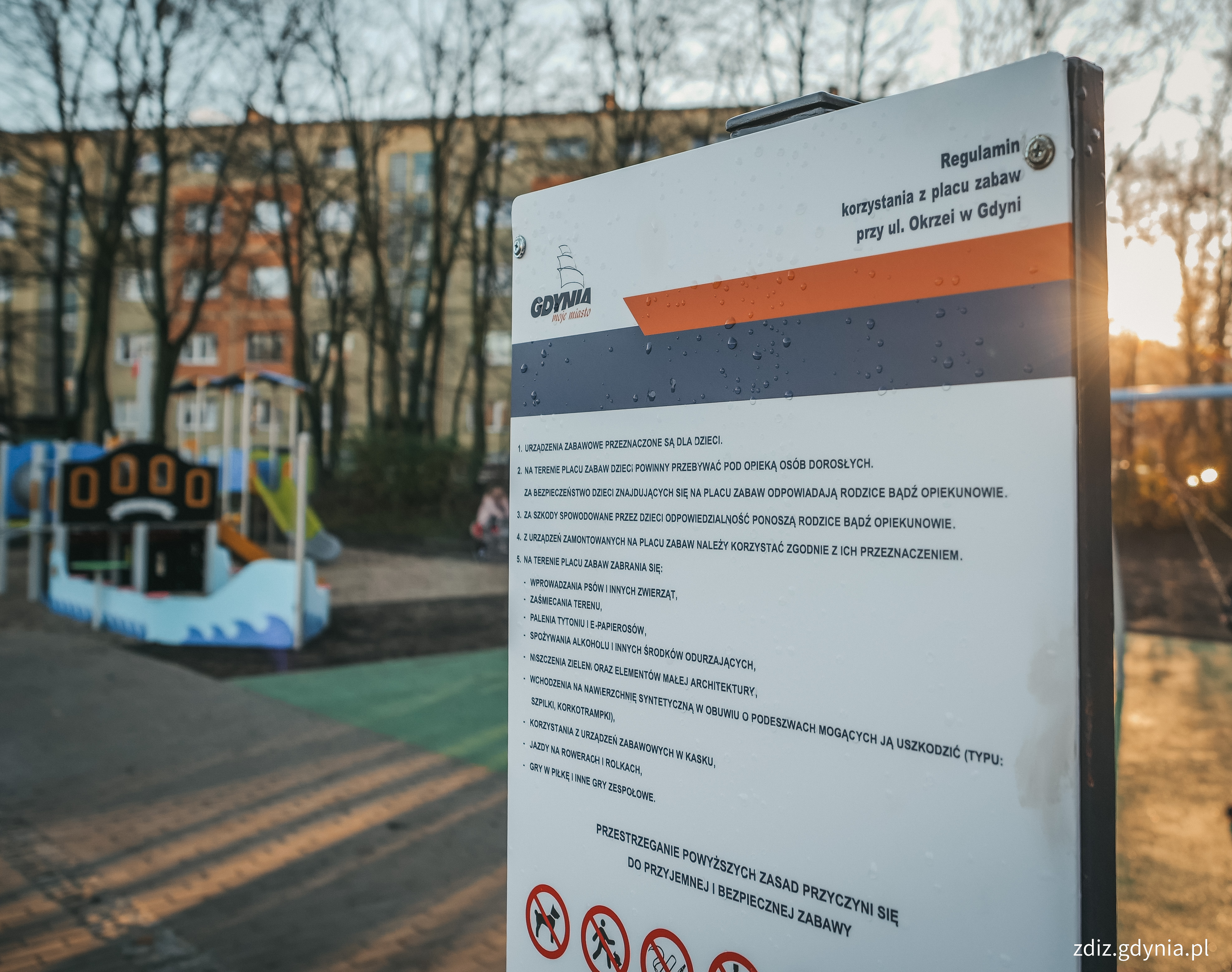 Wyremontowany plac zabaw na ul. Okrzei w Gdyni // fot. M. Mielewski