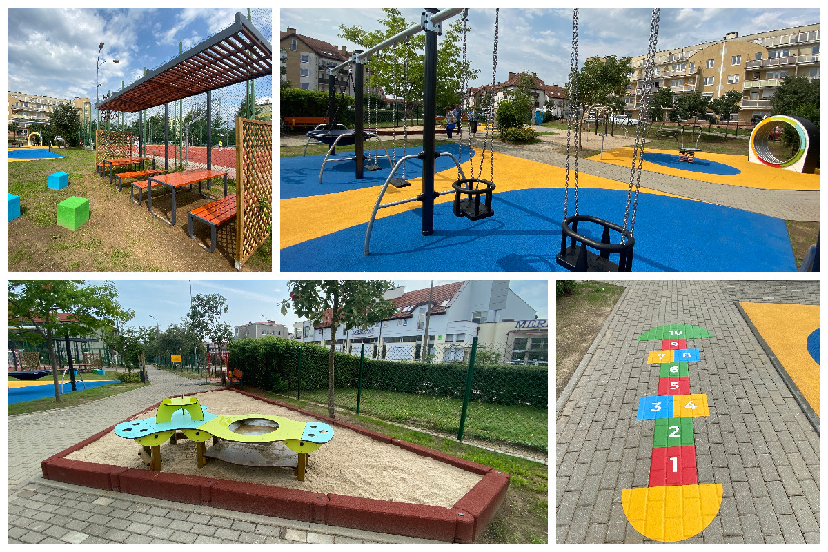 Nowe zabawki na placu na osiedlu Fikakowo // fot. ZDiZ