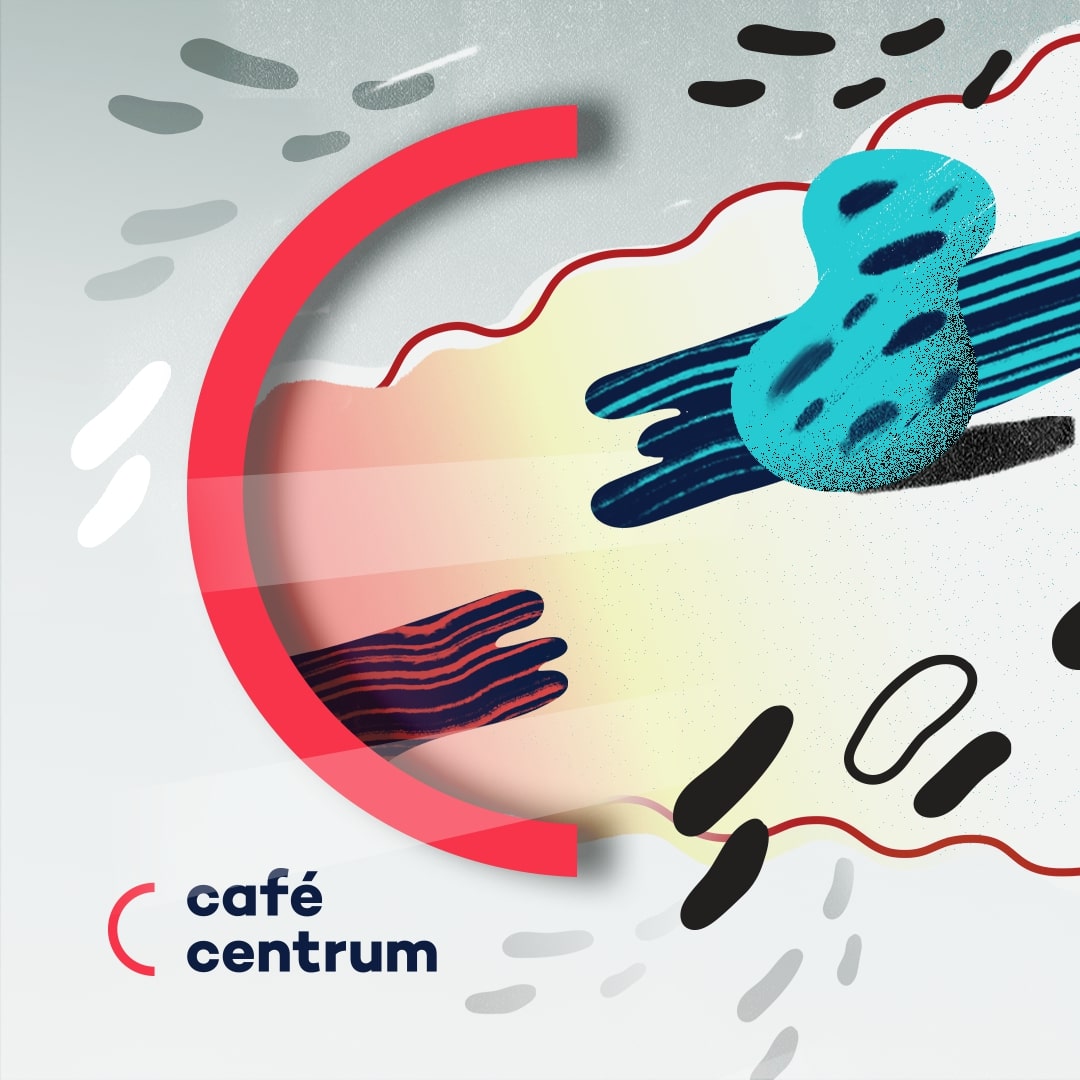 Plakat Centrum Designu Gdynia: Cafe Centrum. Mat. CDG