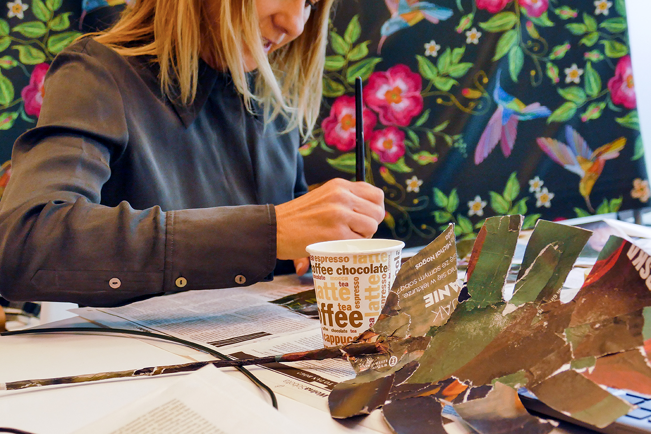 Warsztaty "Monstera deliciosa" prowadzone przez Olgę Obst. Fot. Marta Jakubowska / ARG