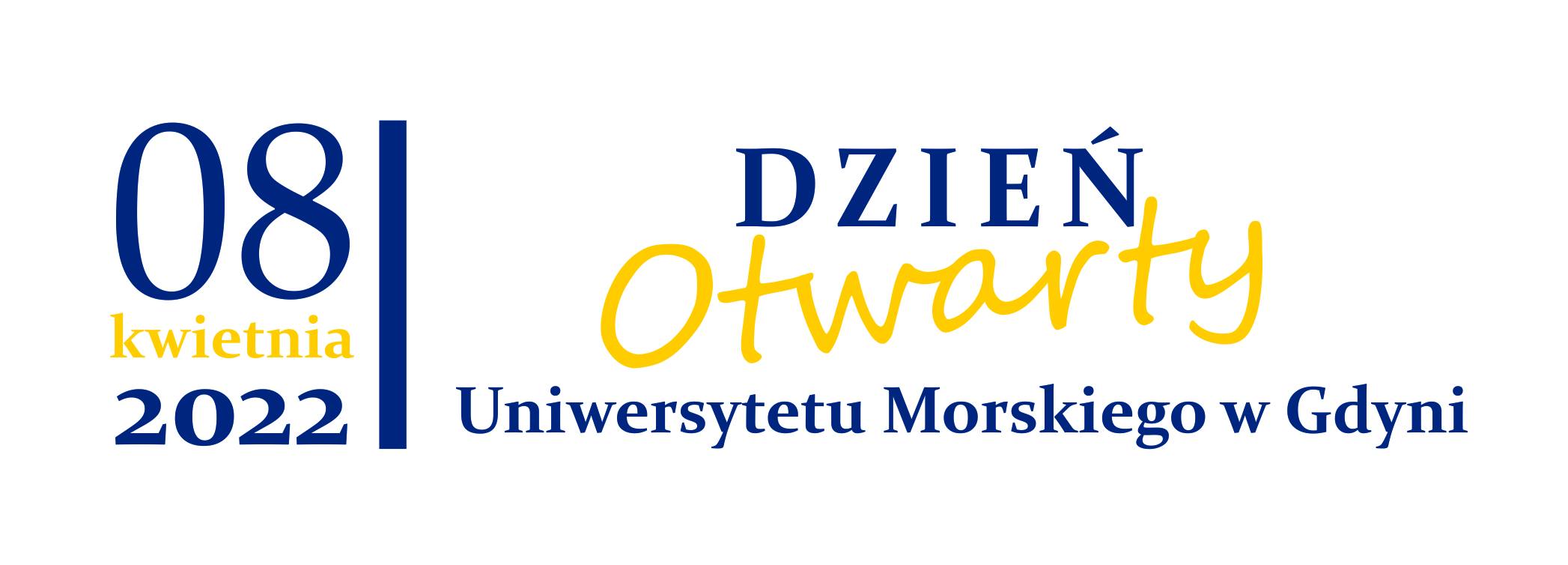 Plakat: 8 kwietnia 2022. Dzień Otwarty Uniwersytetu Morskiego w Gdyni. Mat. prasowe UMG