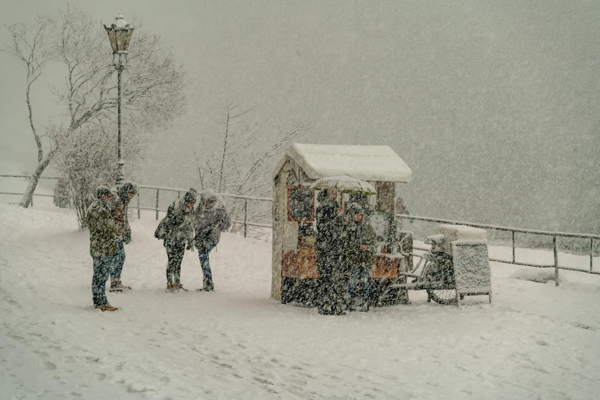Mobilność sprawia, że pogodzie trudno pokrzyżować plany mobilnym baristom, fot. Franki Em / z facebookowej grupy Gdynia w obiektywie