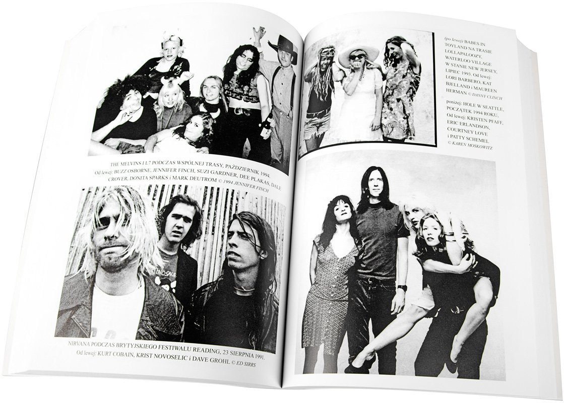 Strony z książki &bdquo;Wszyscy kochają nasze miasto. Historia grunge'u z pierwszej ręki&rdquo;, fot. www.rockmetalshop.pl