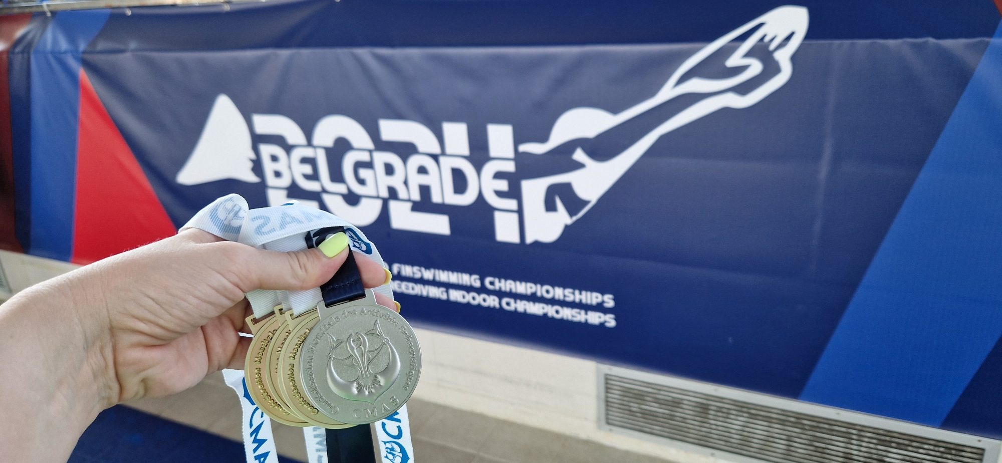 medale zdobyte na zawodach