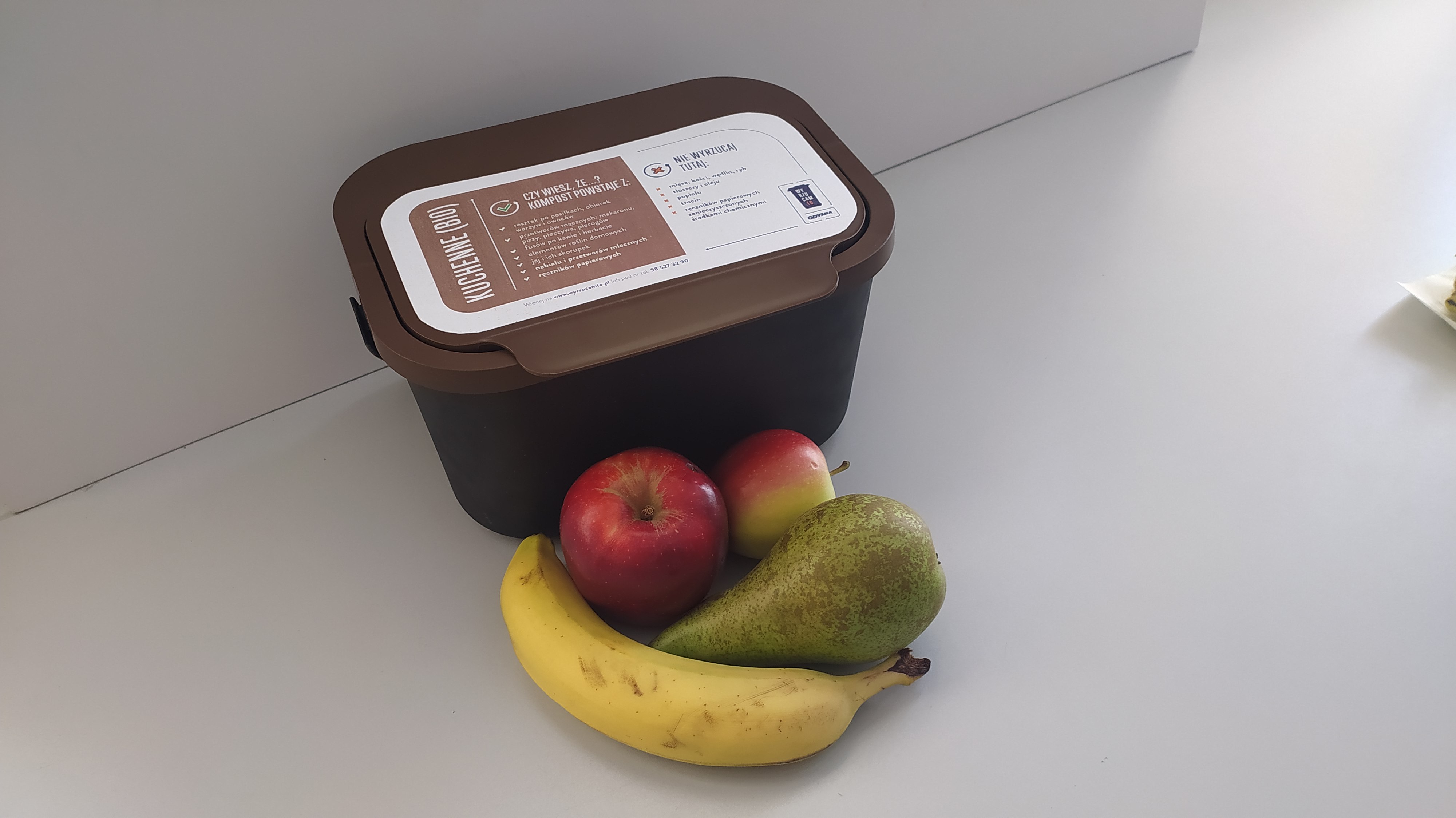 Kosz na bioodpady, kt&oacute;ry można otrzymać dzięki udziałowi w warsztatach