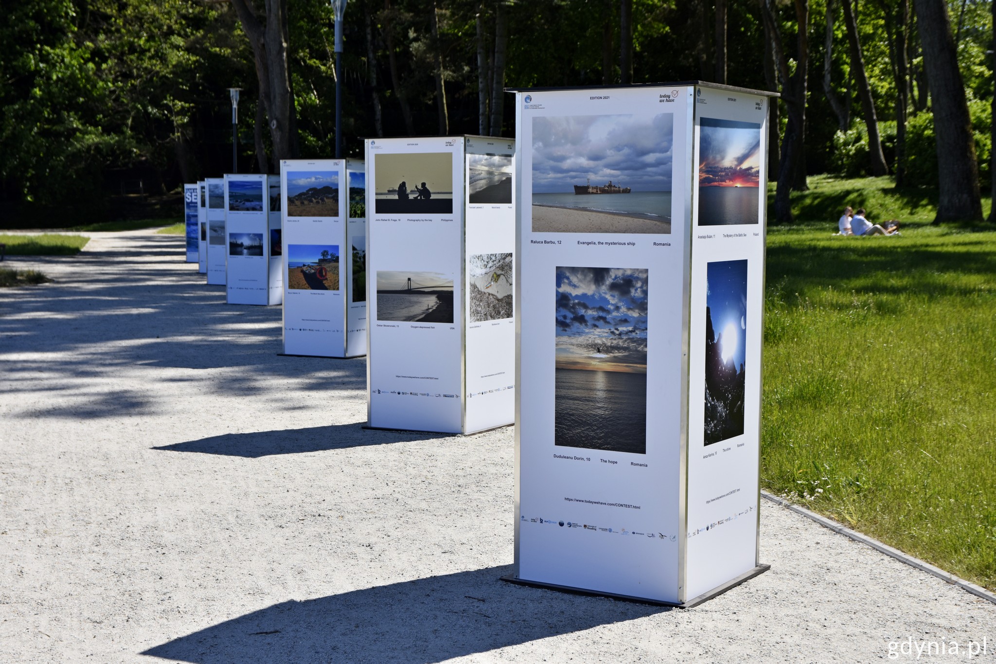 Wystawa fotografii konkursowych I live by the Sea na bulwarze w Gdyni, fot. Paweł Kukla