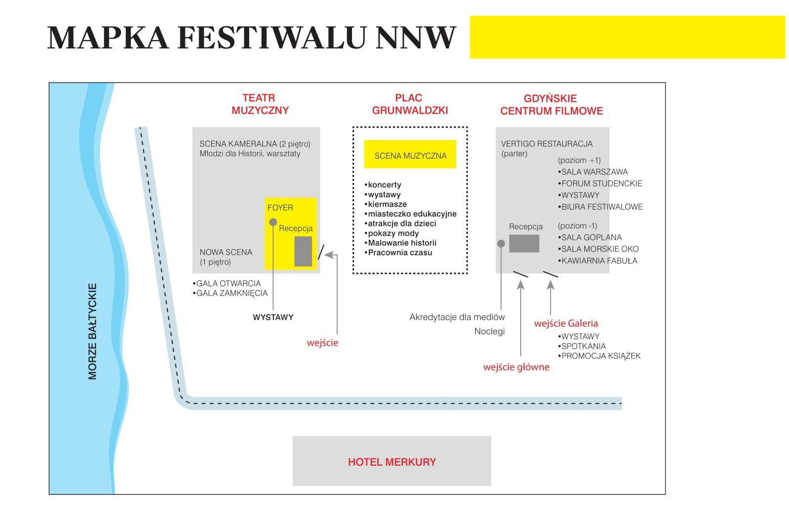  Wszystkie wydarzenia X Festiwalu Filmowego &bdquo;Niepokorni Niezłomni Wyklęci&rdquo; odbędą się w Teatrze Muzycznym, na Placu Grunwaldzkim i Gdyńskim Centrum Filmowym.