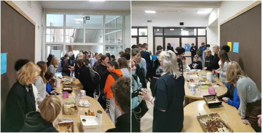 Kiermasz na rzecz uchodźc&oacute;w w II LO w Gdyni. Fot. Anna Ćwiklińska Rutka