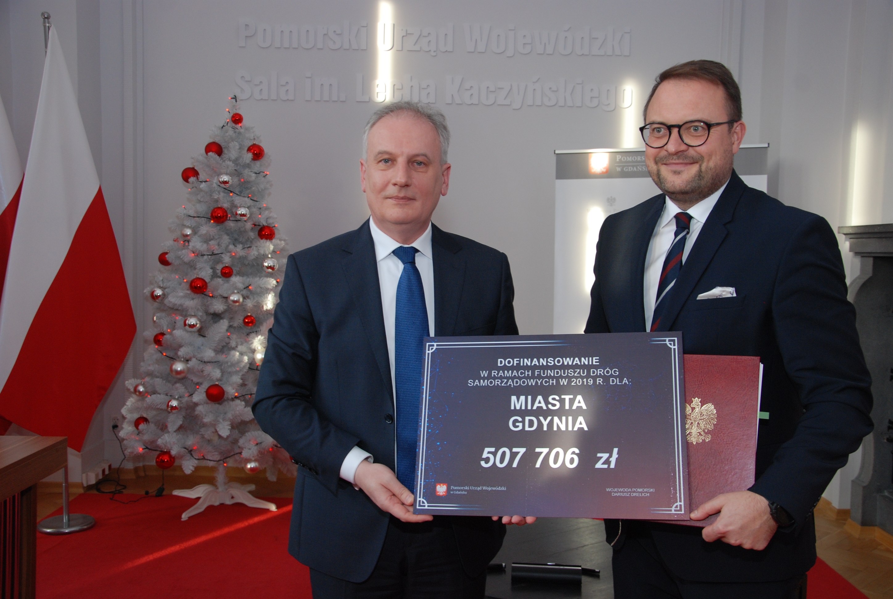 Marek Łucyk, wiceprezydent Gdyni i wojewoda pomorski Dariusz Drelich // fot. PUW w Gdańsku