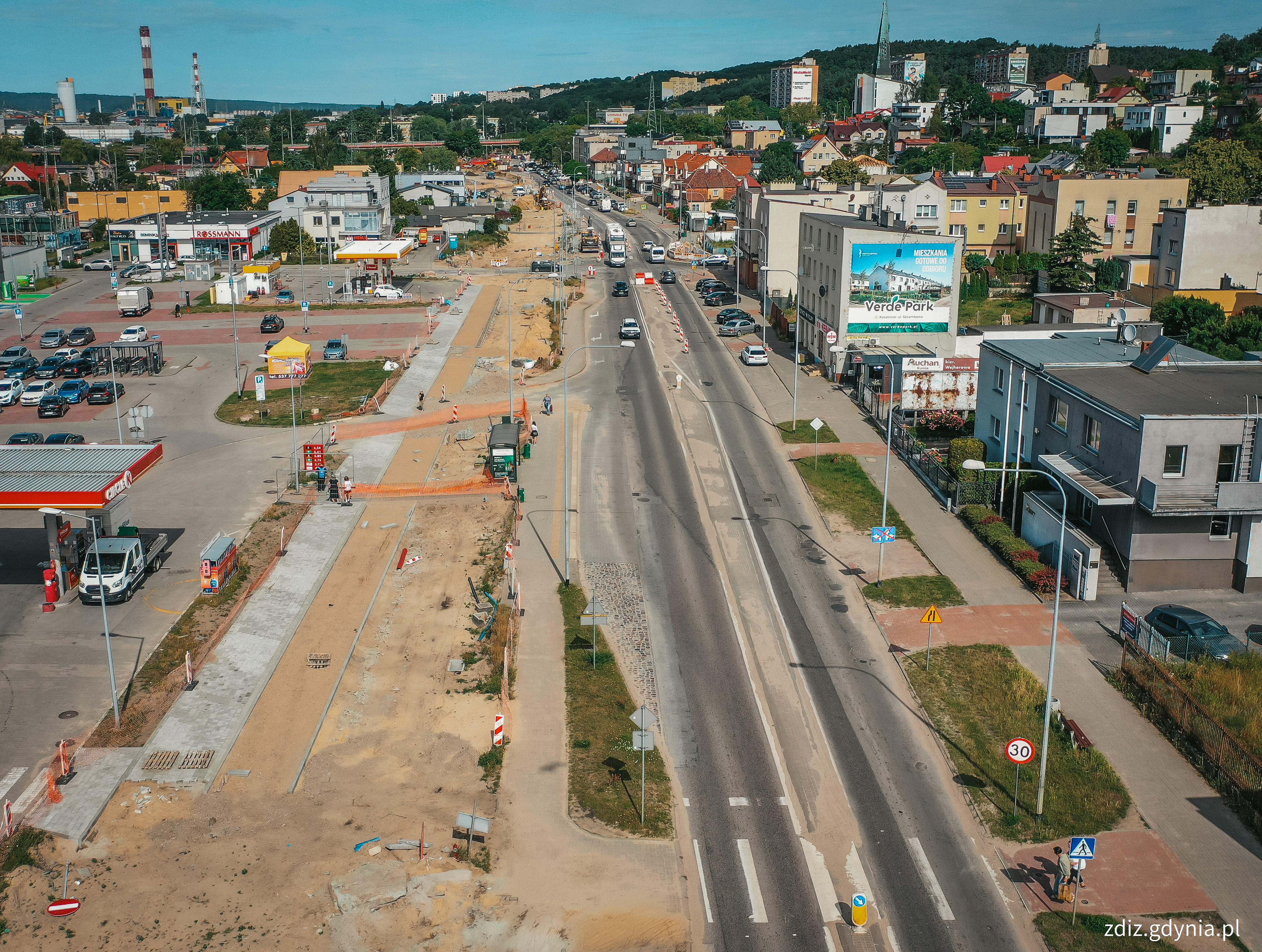 rozbudowa ul. Unruga // fot. M.Mielewski, ZDIZ Gdynia