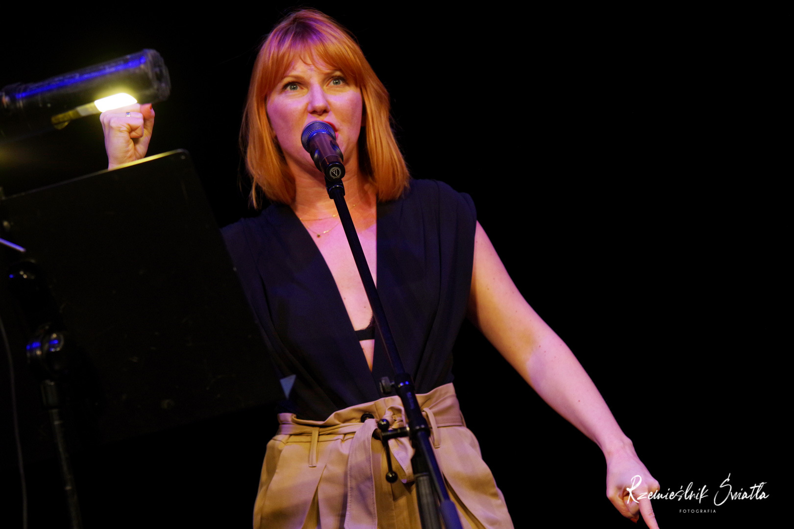 Katarzyna Kurdej, aktorka Teatru Muzycznego w Gdyni podczas castingu do "Mistrza i Małgorzaty" // fot. Przemysław Burda