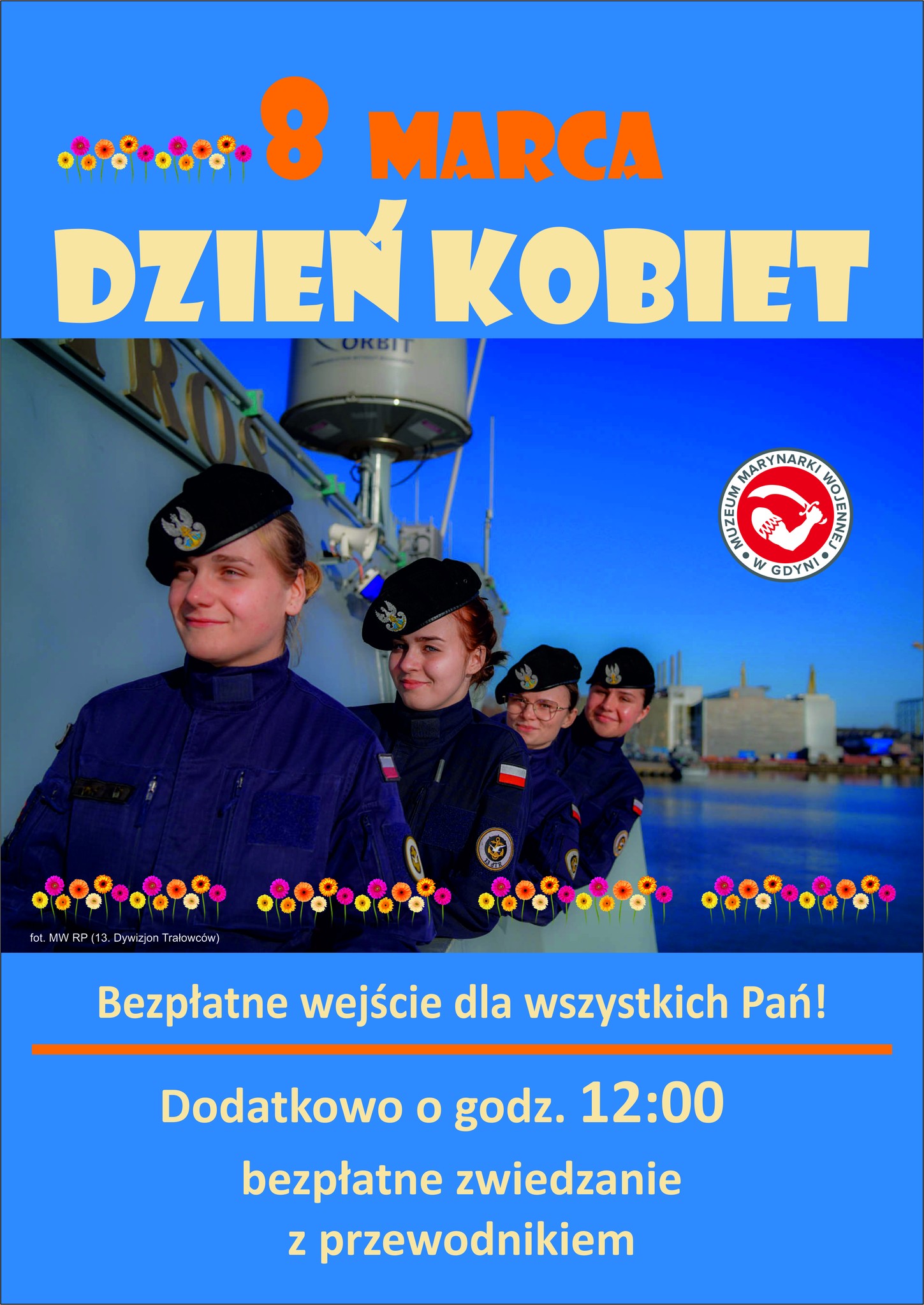 Plakat promujący Dzień Kobiet w Muzeum Marynarki Wojennej (mat. prasowe)
