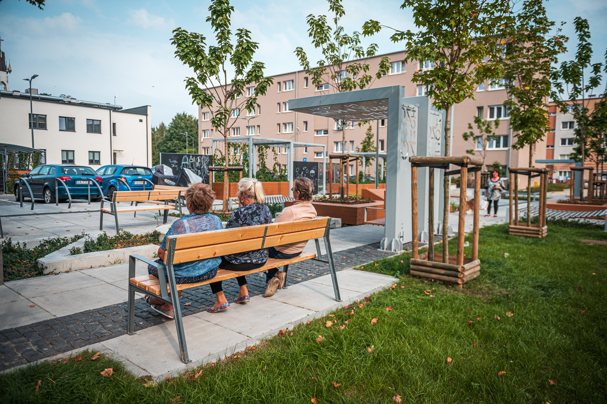Przestrzeń osiedla Zamenhofa-Opata Hackiego po rewitalizacji, fot. Jacek Klejment