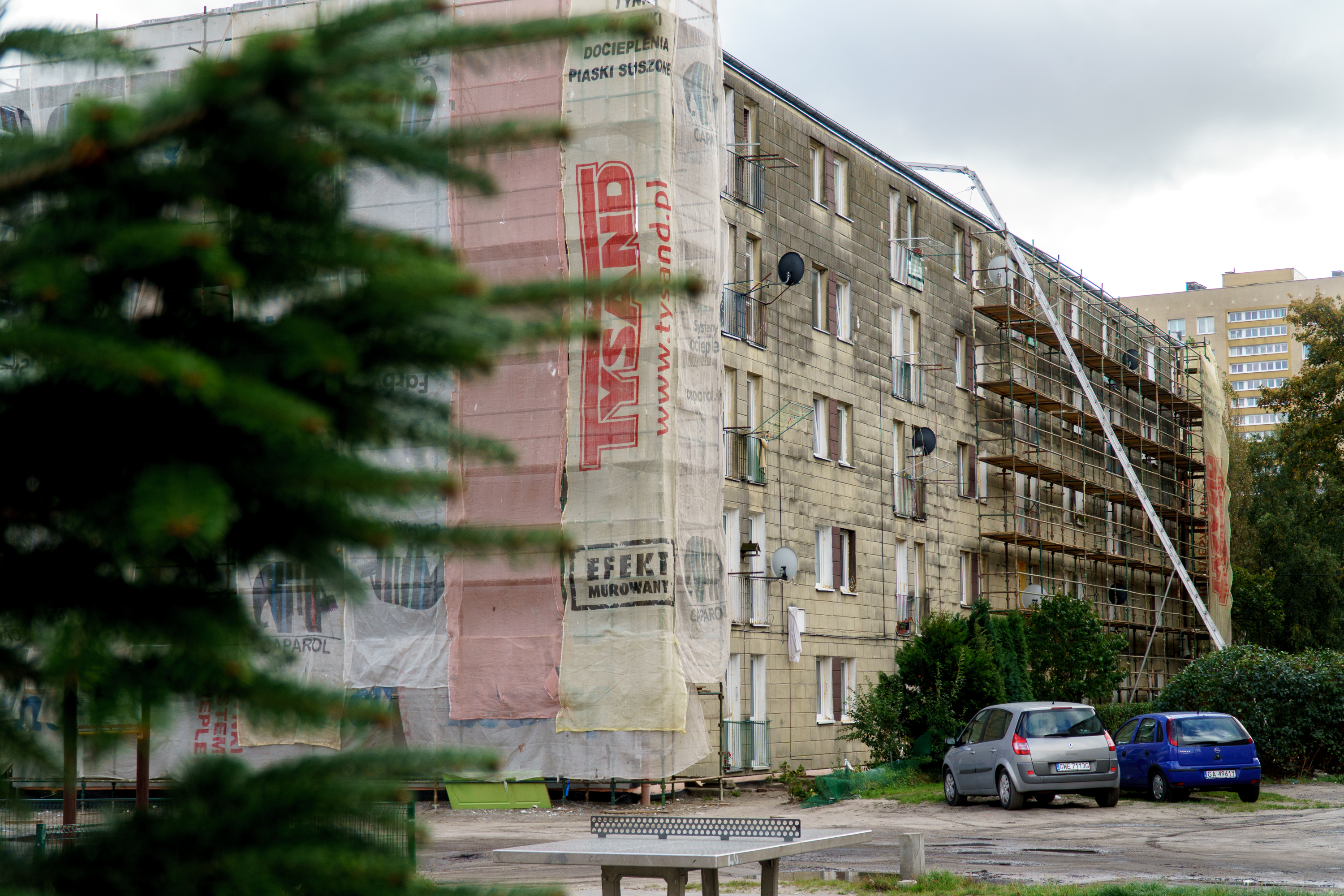 Budynek mieszkalny Zamenhofa 9 w trakcie termomodernizacji, fot. materiały prasowe