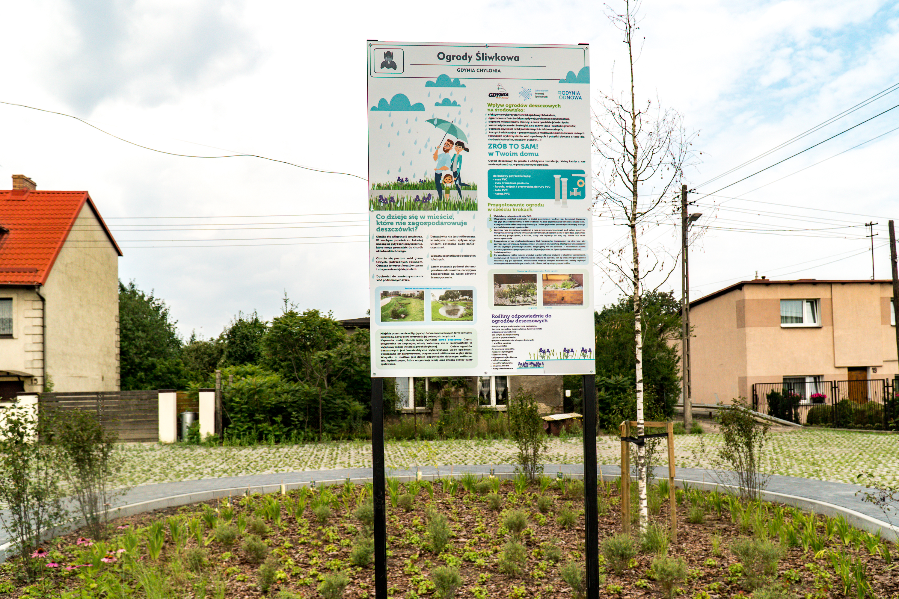 Ogr&oacute;d Deszczowy na ul. Śliwkowej, fot. materiały prasowe.