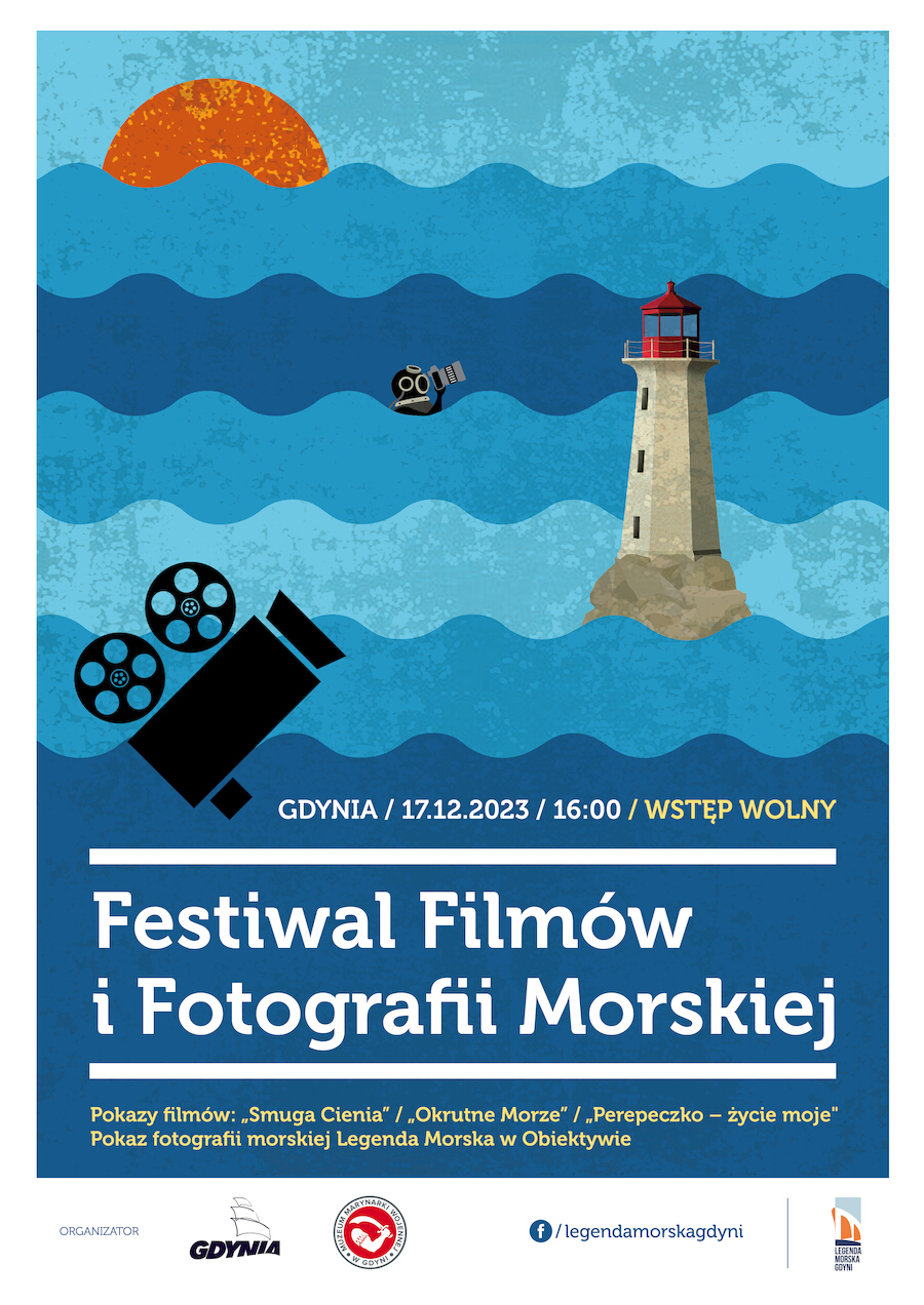 Plakat: Festiwal Film&oacute;w i Fotografii Morskiej