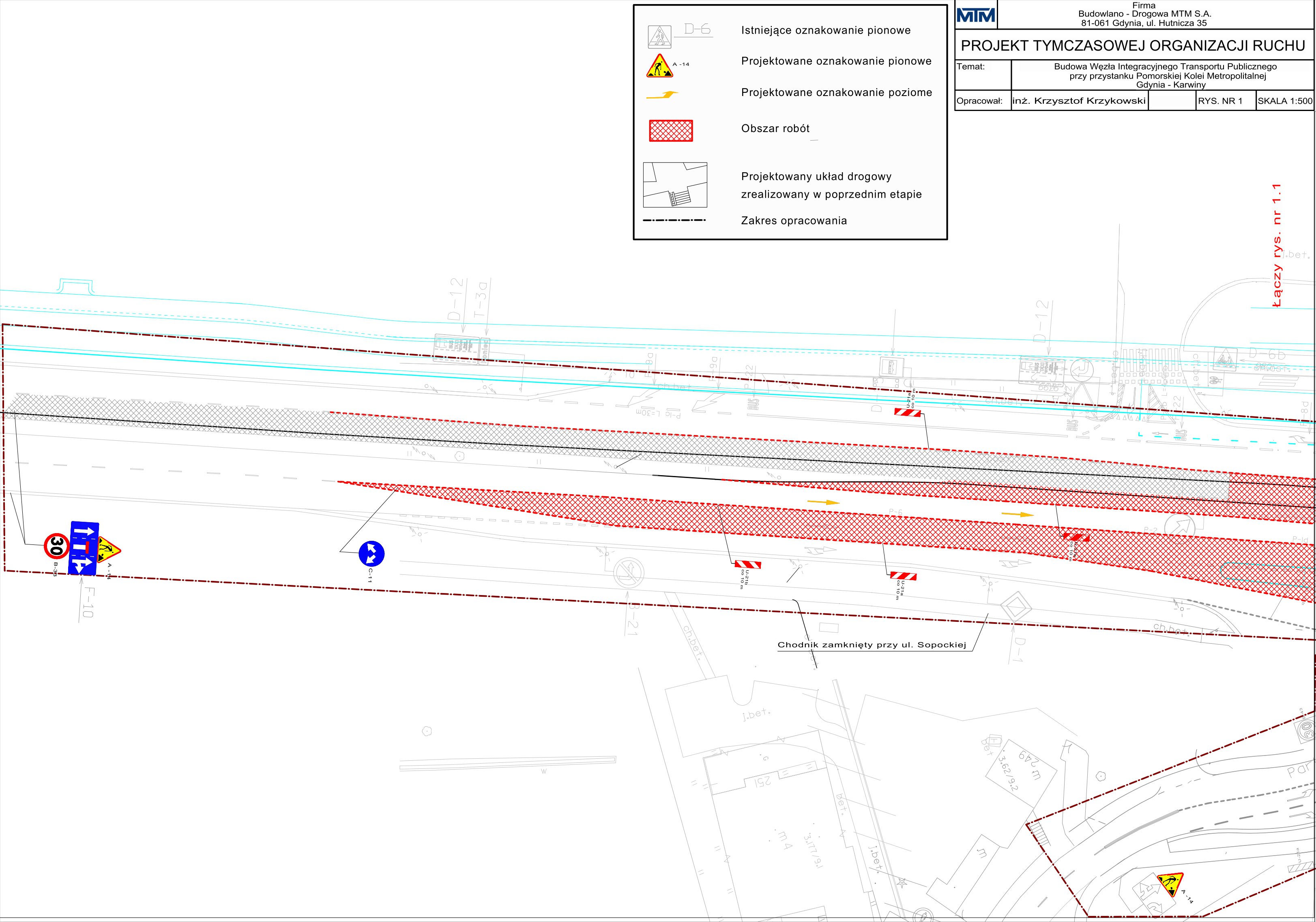 projekt tymczasowej organizacji ruchu