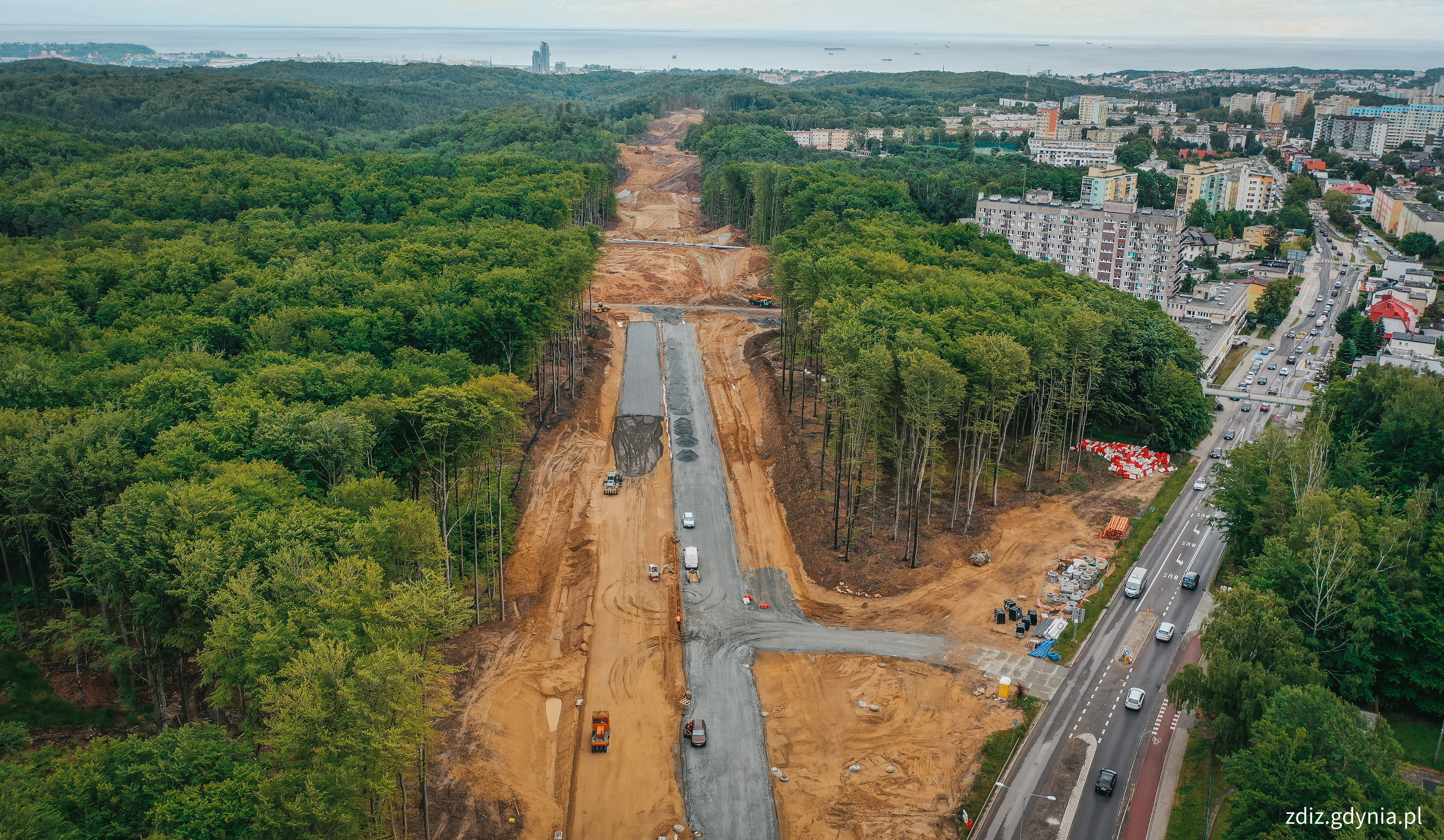 Prace na budowie Obwodnicy Witomina, fot. M.Mielewski, ZDIZ Gdynia