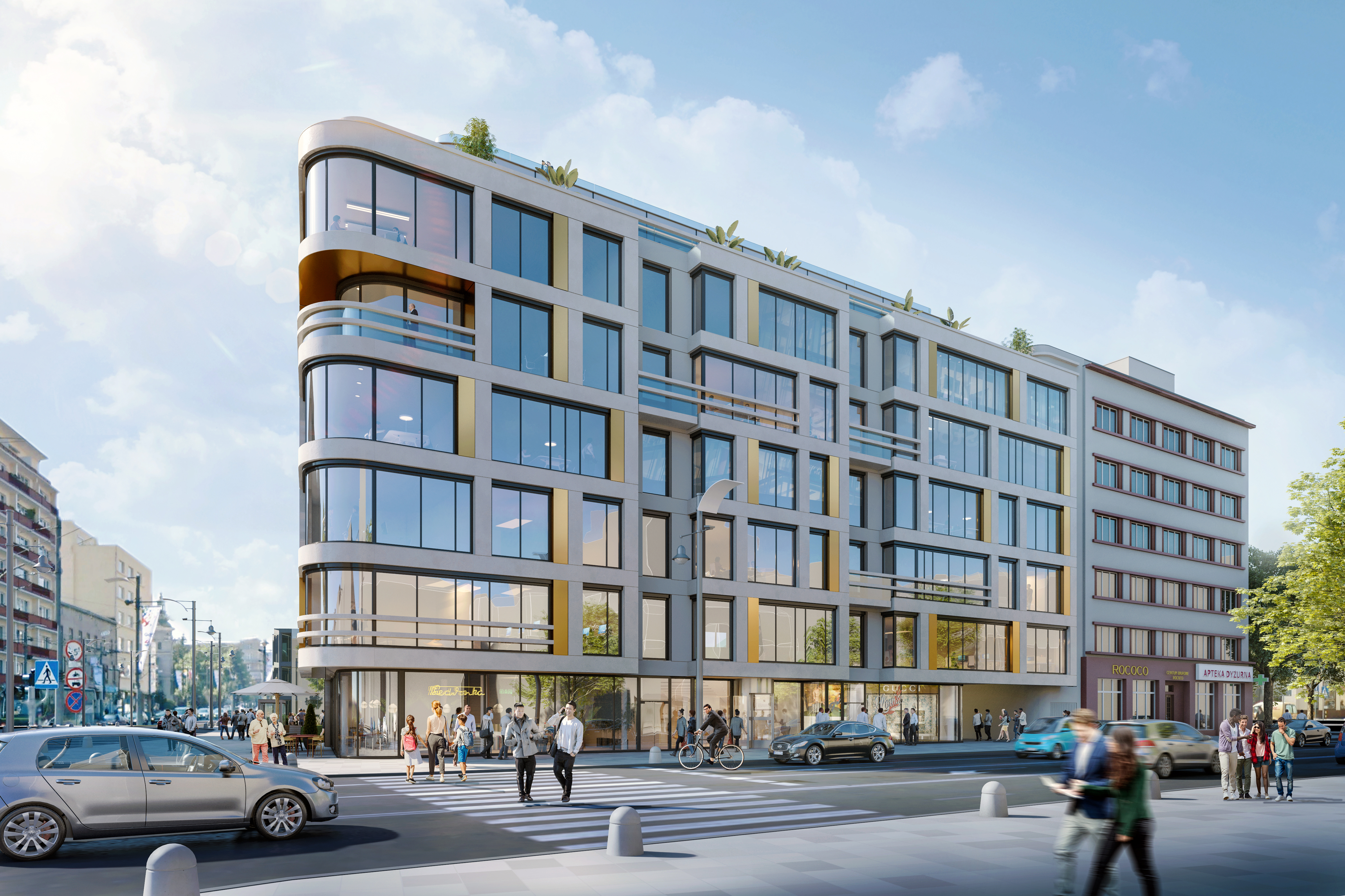 Wizualizacja koncepcji przedstawionej przez pracownię 3MA, mat. prasowe AB Inwestor