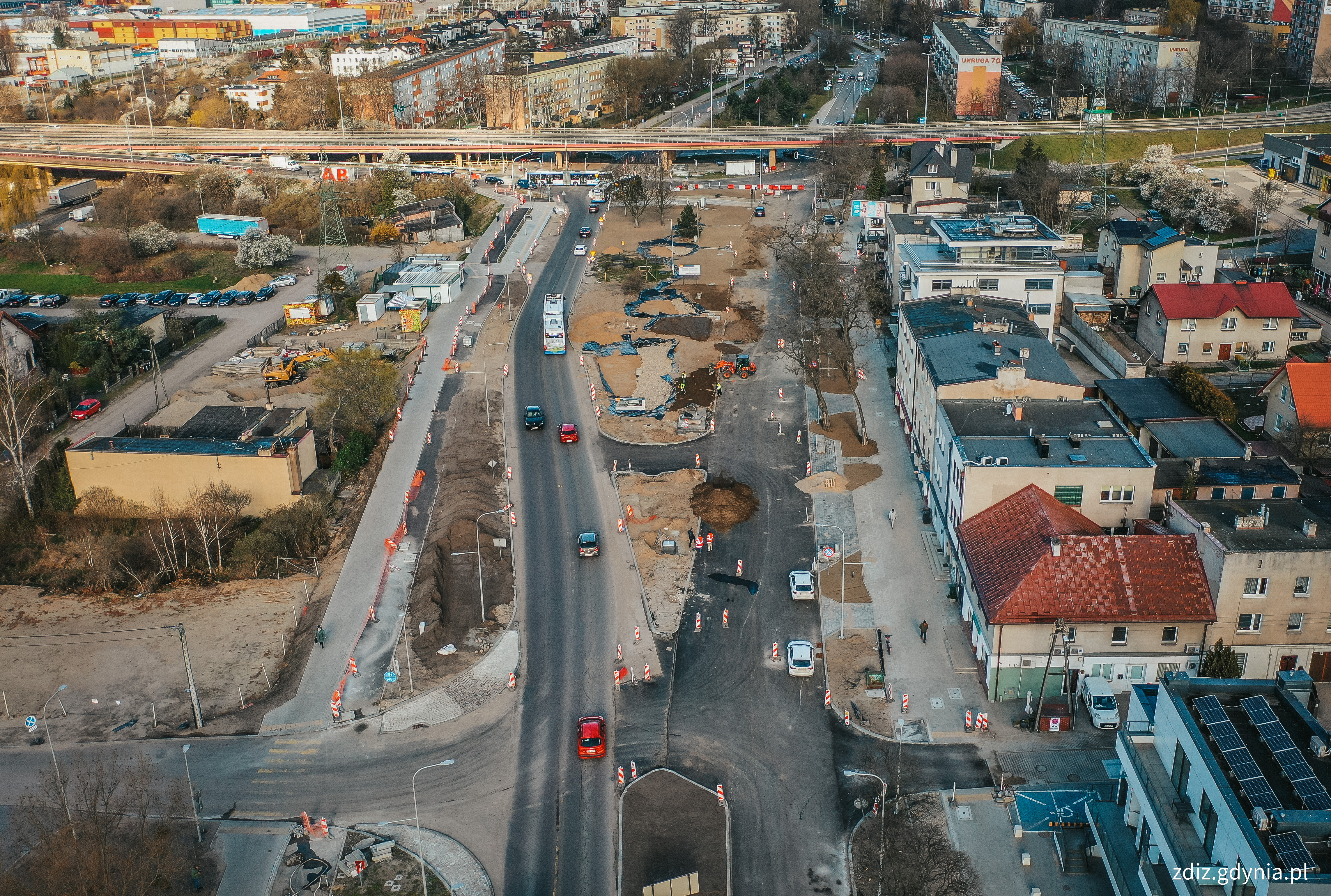 Rozbudowa ul. Unruga//fot. M.Mielewski, ZDIZ Gdynia