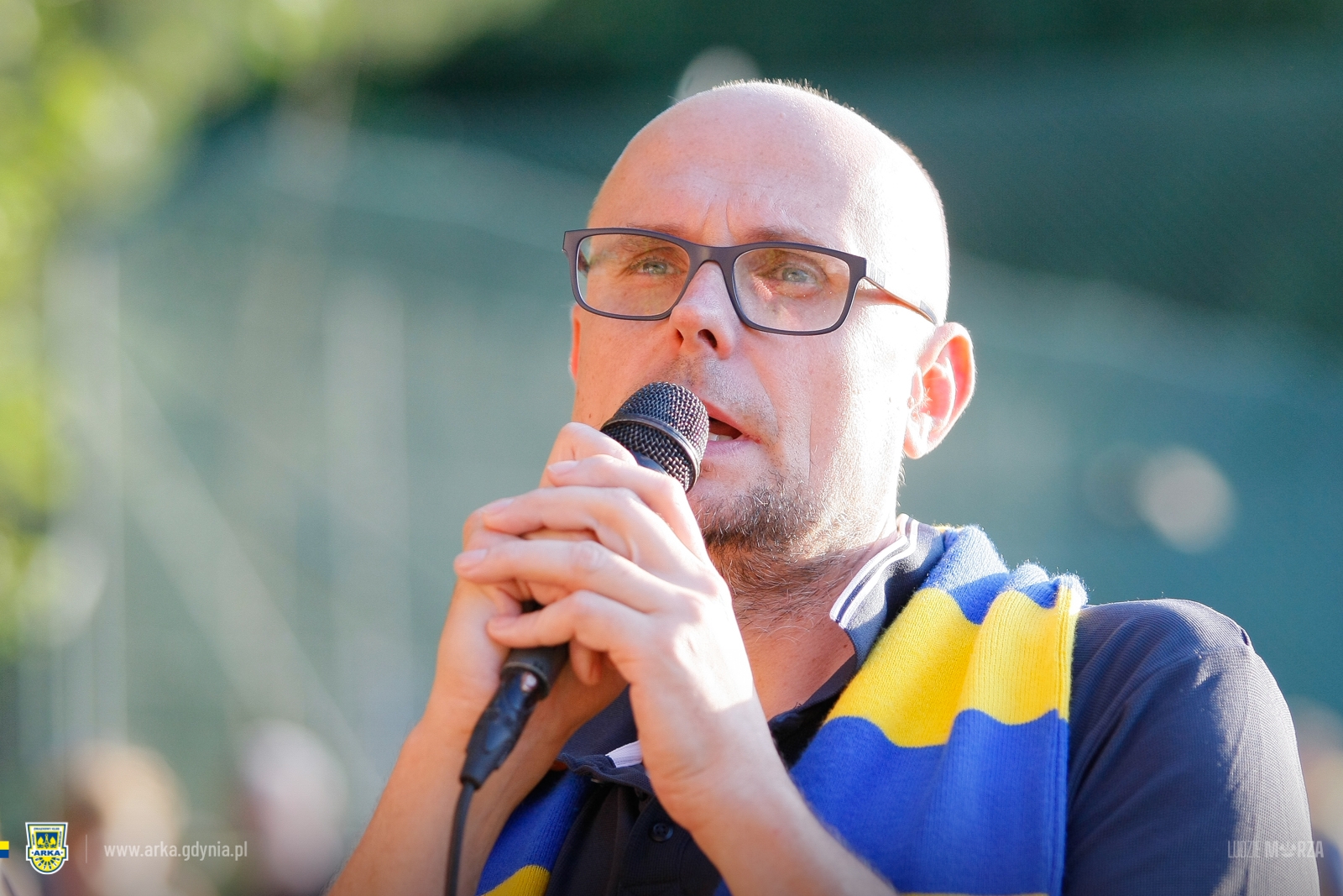 Bartłomiej Austen podczas prezentacji