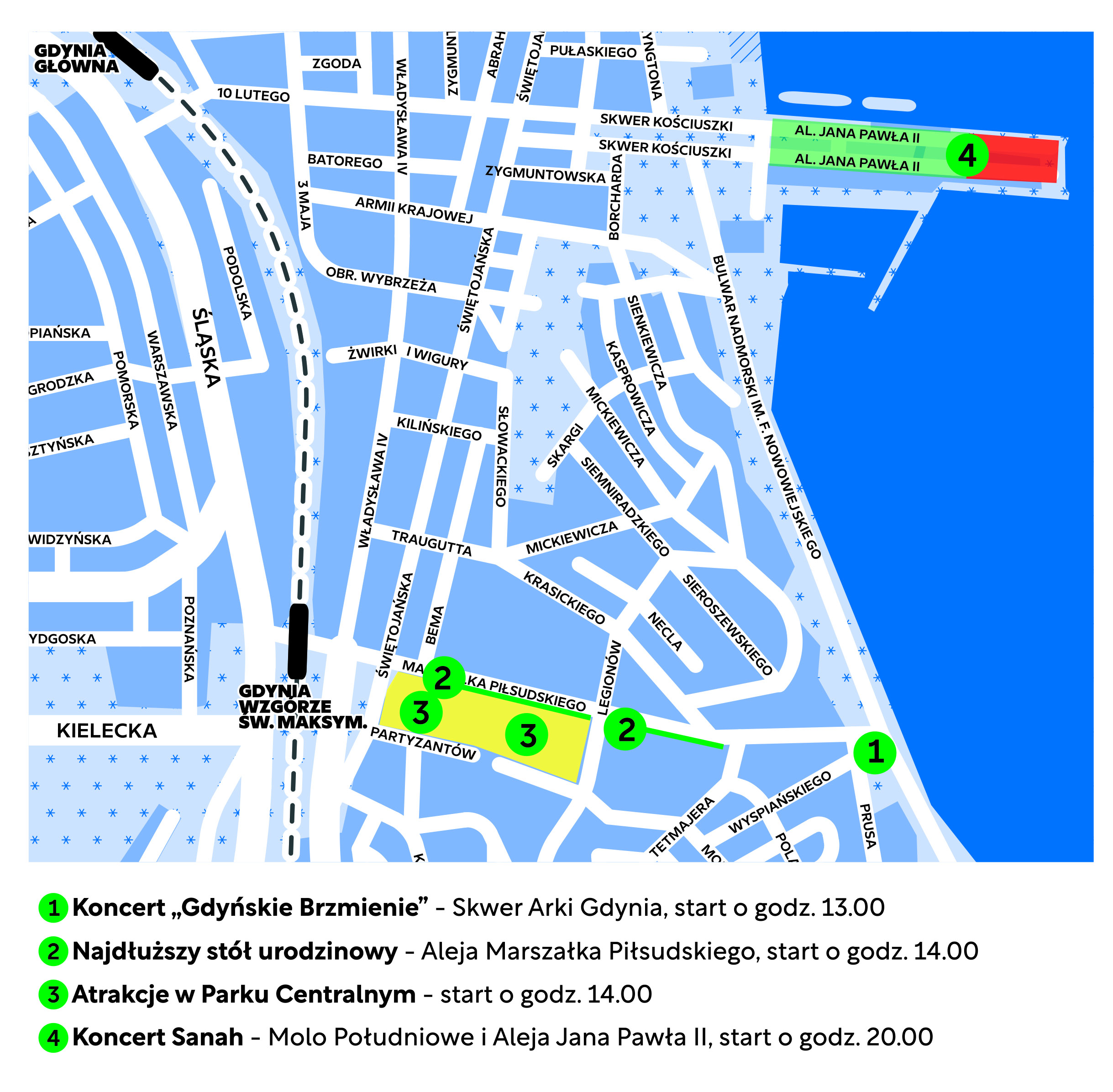 Mapa Letnich Urodzin Gdyni