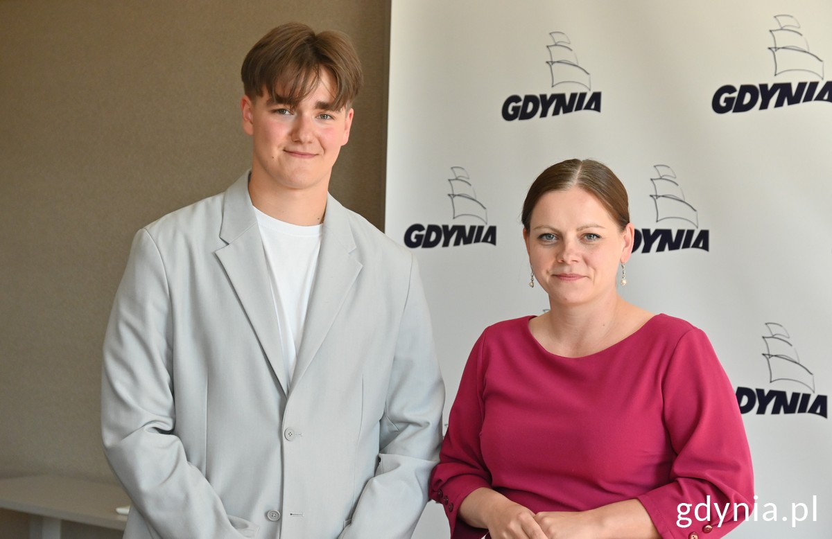 Na zdj. (od prawej): prezydent Aleksandra Kosiorek i Stanisław Korycki