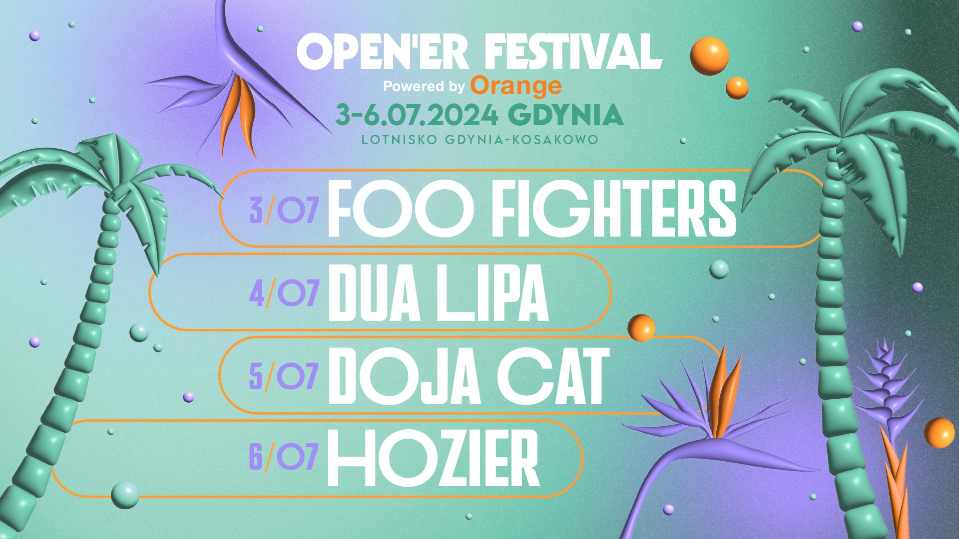 3-6 lipca | Open'er Festival 2024