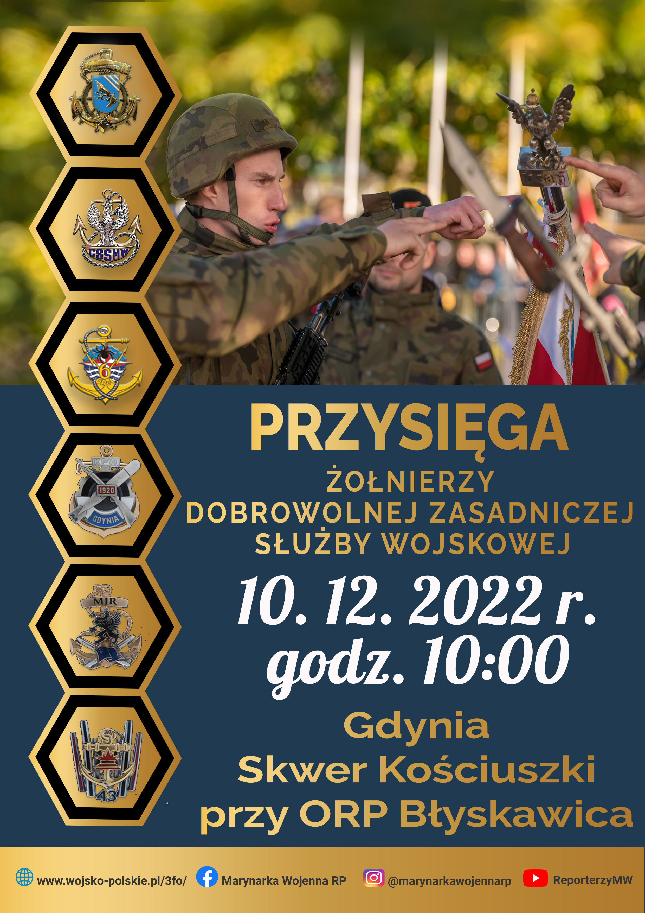 Plakat zapowiadający przysięgę 