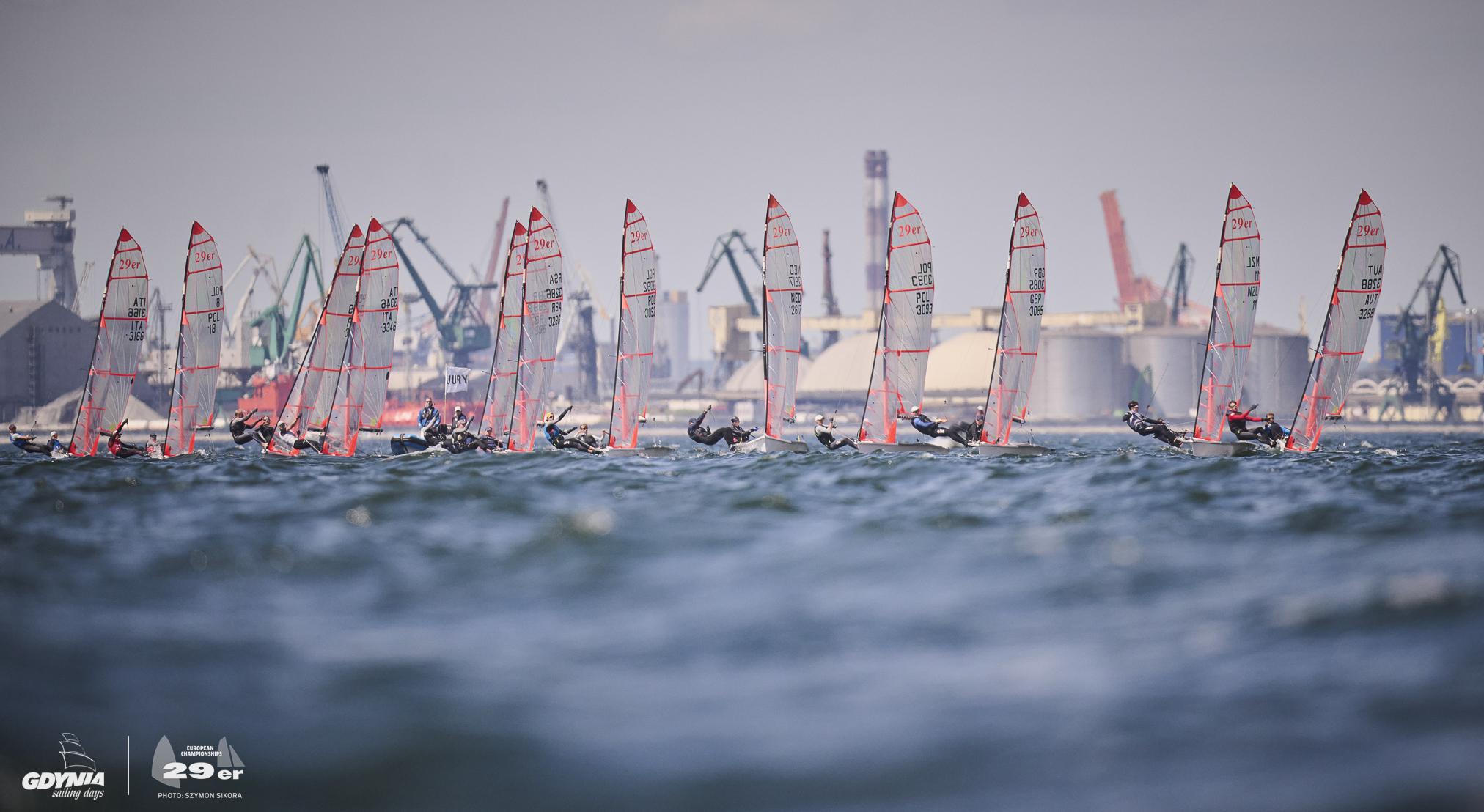 Łodzie klasy 29er na regatach Gdynia Sailing Days