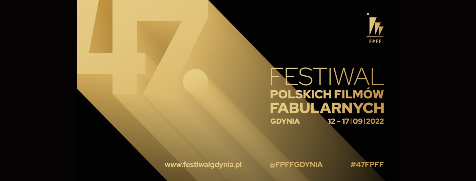 Plakat 47. Festiwal Polskich Film&oacute;w Fabularnych Gdynia. 12-17.09.2022 // mat. prasowe