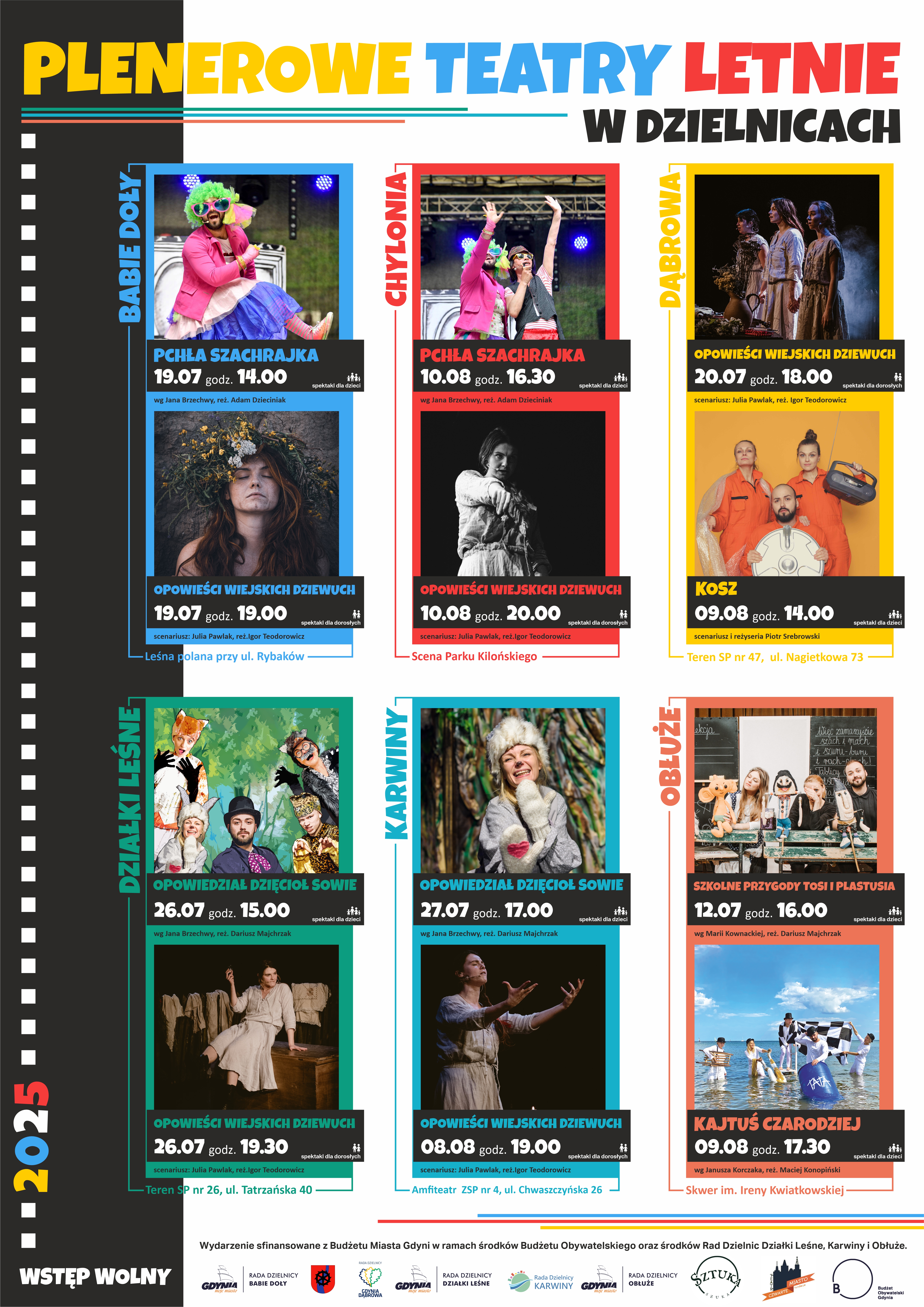 Harmonoram spektakli w dzielnicach.