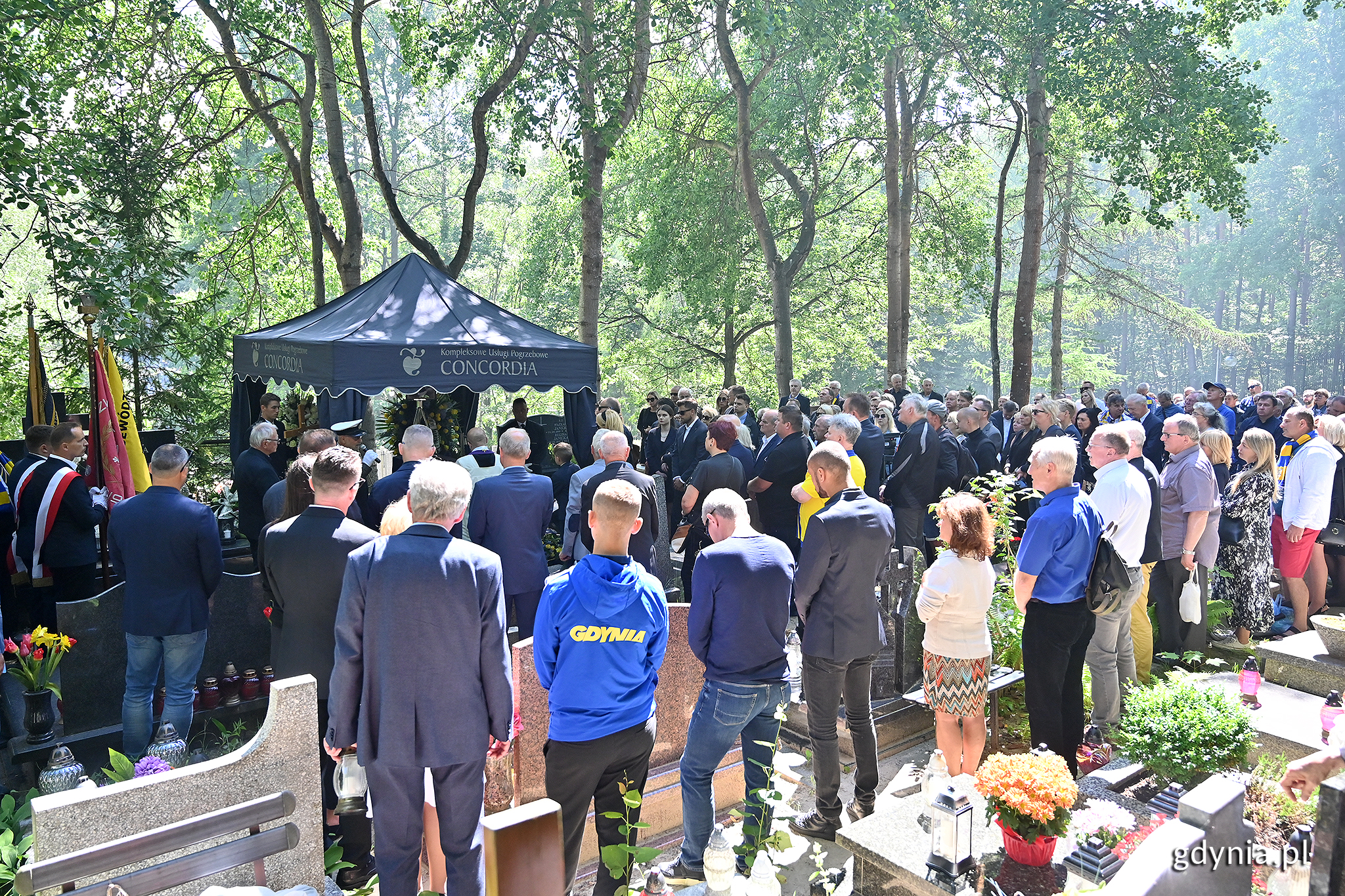 Pogrzeb Janusza Kupcewicza na cmentarzu w gdyńskim Witominie, fot. Michał Puszczewicz