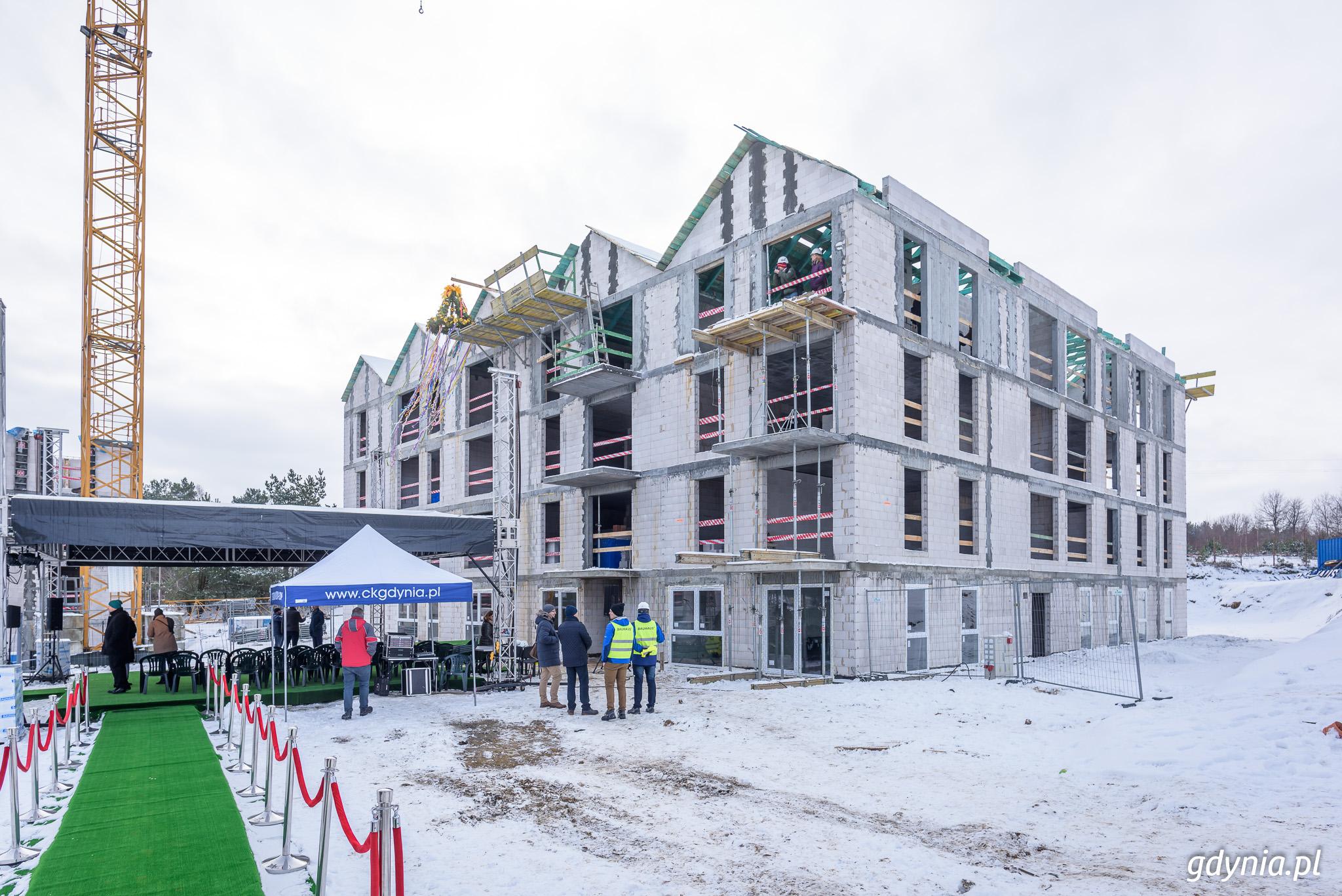 Budynek powstający w Gdyni w ramach programu Mieszkanie Plus, fot. Dawid Linkowski