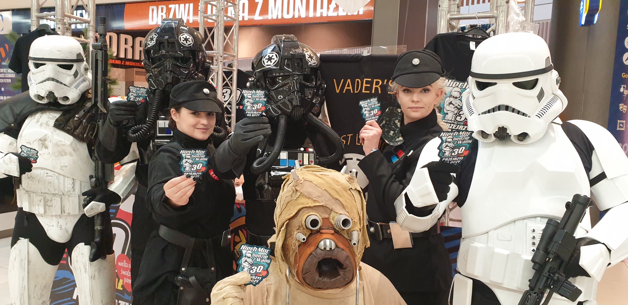 W sobotę, 29 stycznia wolontariusze z Polish Garrison 501st Legion zbierali datki w CH &bdquo;Riviera", fot. Społeczna Jedynka