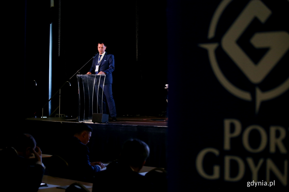 Wiceprezes Zarządu Portu Gdynia Maciej Bąk. Fot. Przemysław Kozłowski