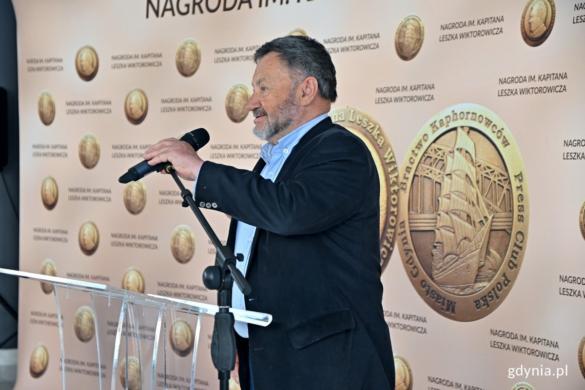 kpt. Jerzy Jaszczuk, laureat Nagrody im. Kapitana Leszka Wiktorowicza (fot. Magdalena Czernek)