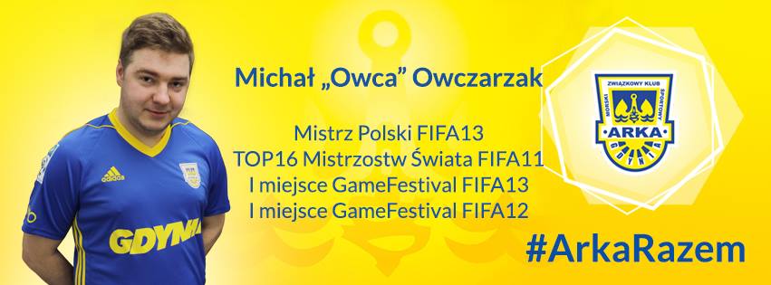 Michał "Owca" Owczarzak - jeden z graczy, kt&oacute;rzy będą promować gdyńską Arkę, fot. Arka Gdynia