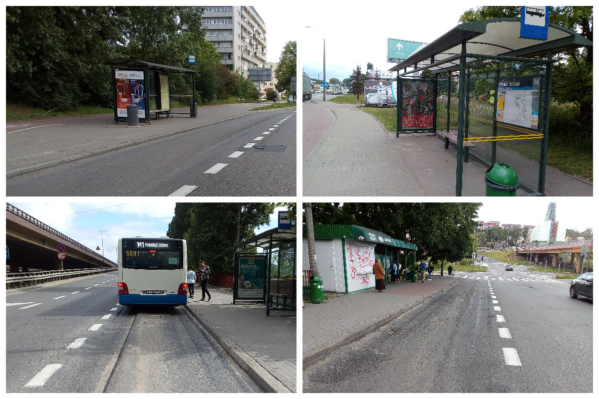 Zatoki przystankowe, kt&oacute;re zostaną przebudowane // fot. ZDiZ