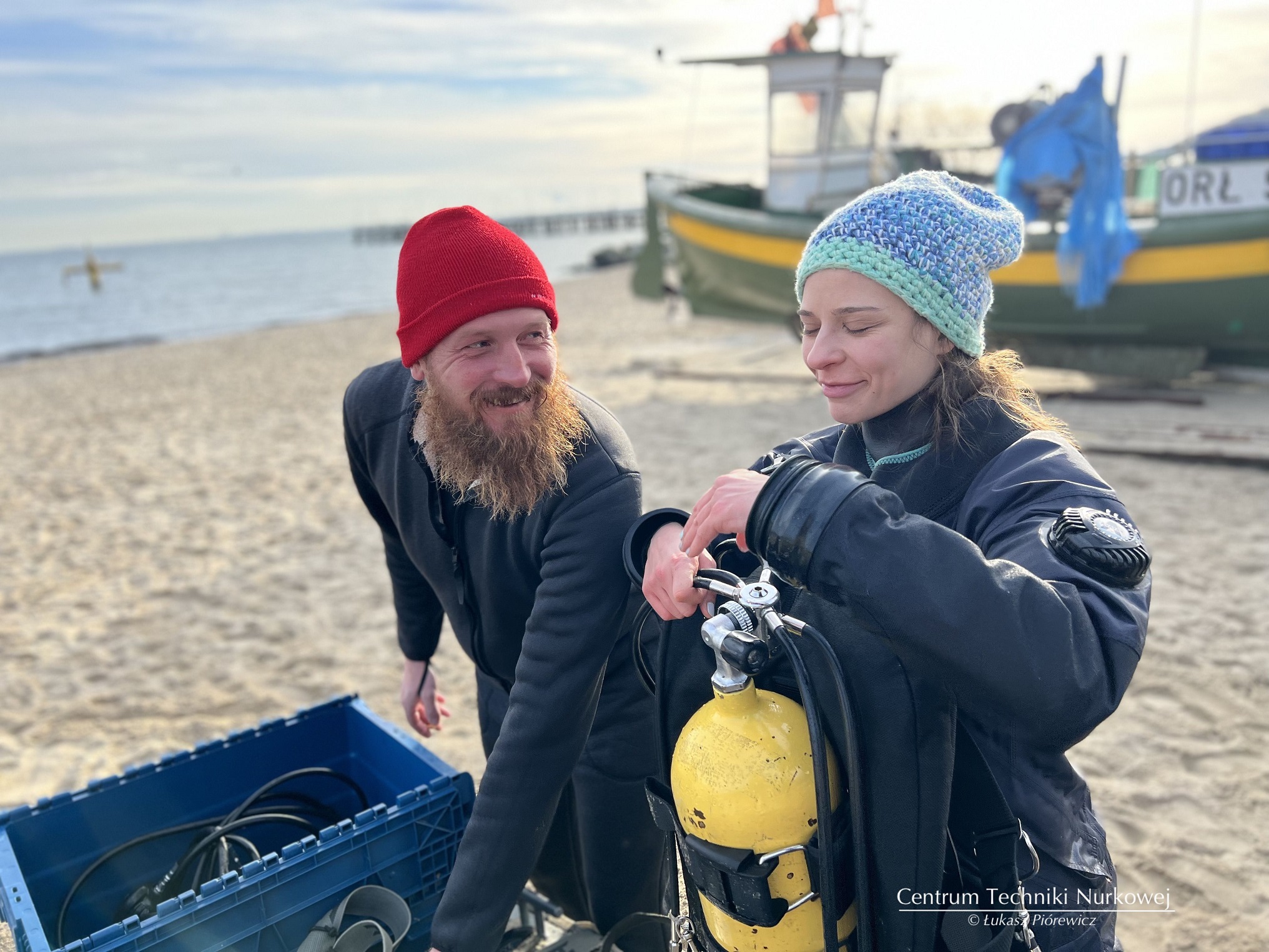 Ekipa nurk&oacute;w. Zdjęcia: Łukasz Pi&oacute;rewicz/Centrum Techniki Nurkowej Gdynia 