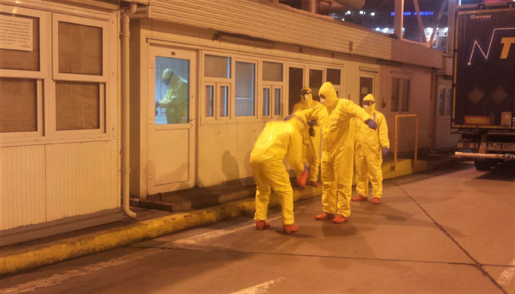 Kontrola na terminalu promowym Stena Line w Gdyni, fot. P.W.