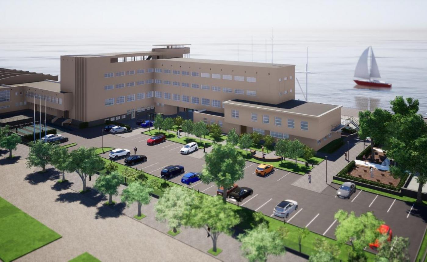 Tak teren ma prezentować się po planowanych zmianach, fot. mat. prasowe Uniwersytetu Morskiego w Gdyni