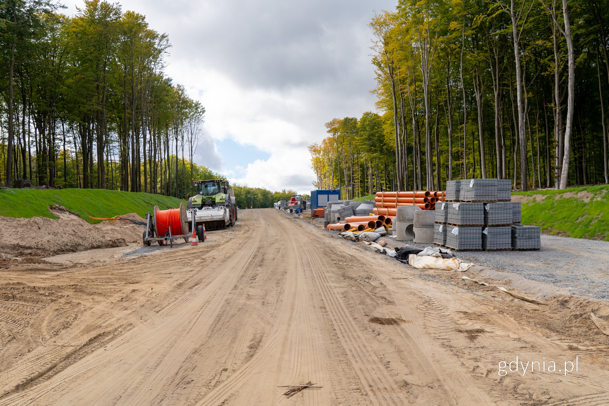 Prace na budowie Obwodnicy Witomina, fot. M. Sałata, gdynia.pl
