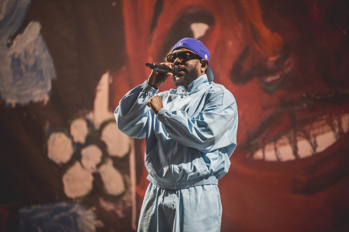 Kendrick Lamar zamknął koncerty na scenie gł&oacute;wnej Open'er Festivalu 2023 // fot. Piotr Tarasewicz /facebook.com/openerfestival